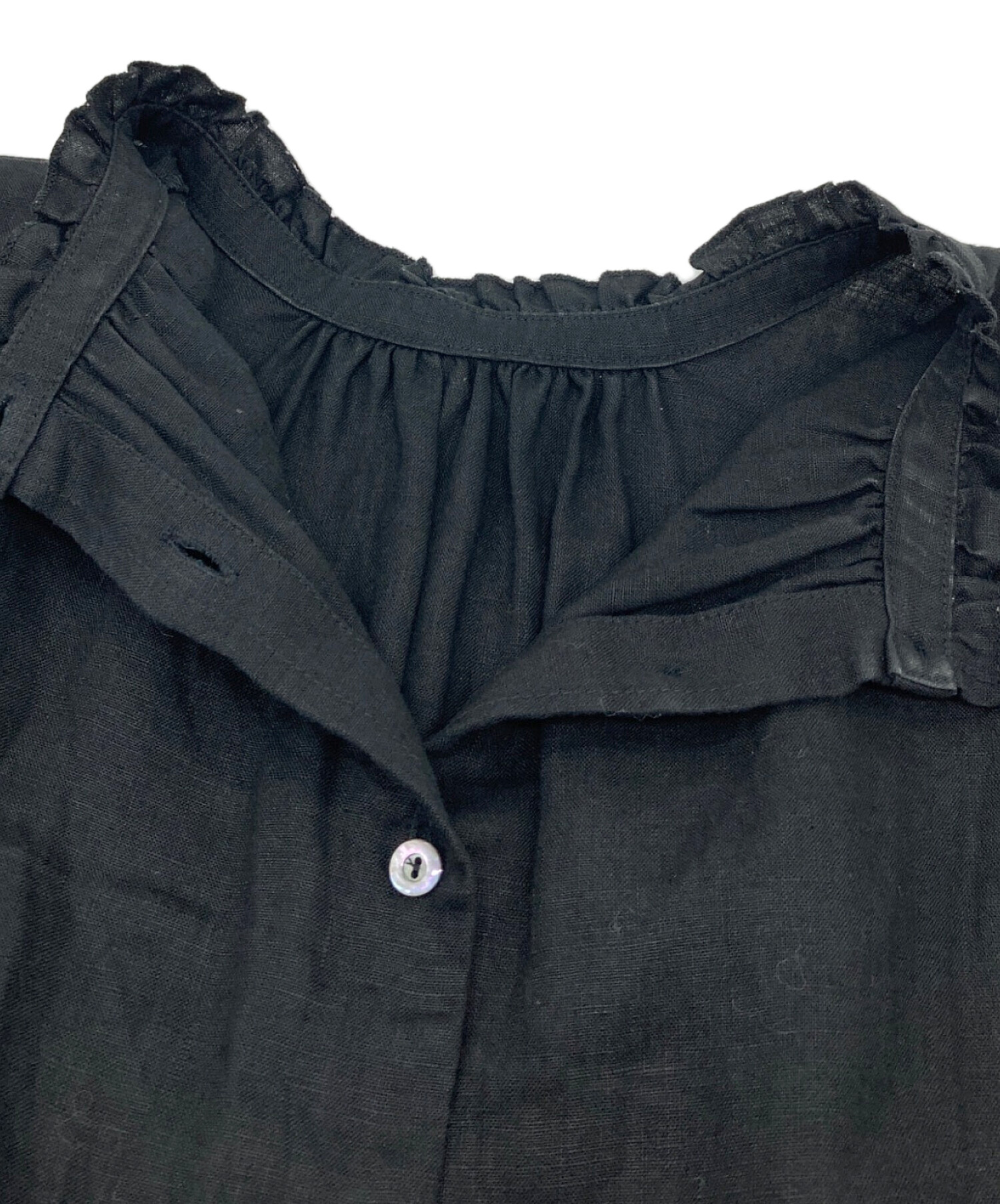 nest robe ネストローブ ブラウス F 黒系 【古着】【中古】 中古・古着通販】nest Robe (ネストローブ) シャツワンピース ブラック