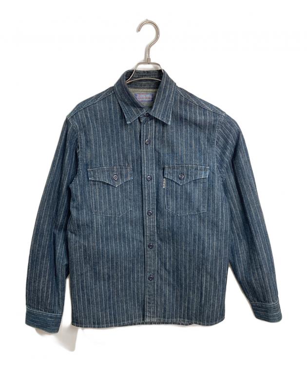 中古・古着通販】BLUE BLUE (ブルーブルー) ストライプデニムシャツ 
