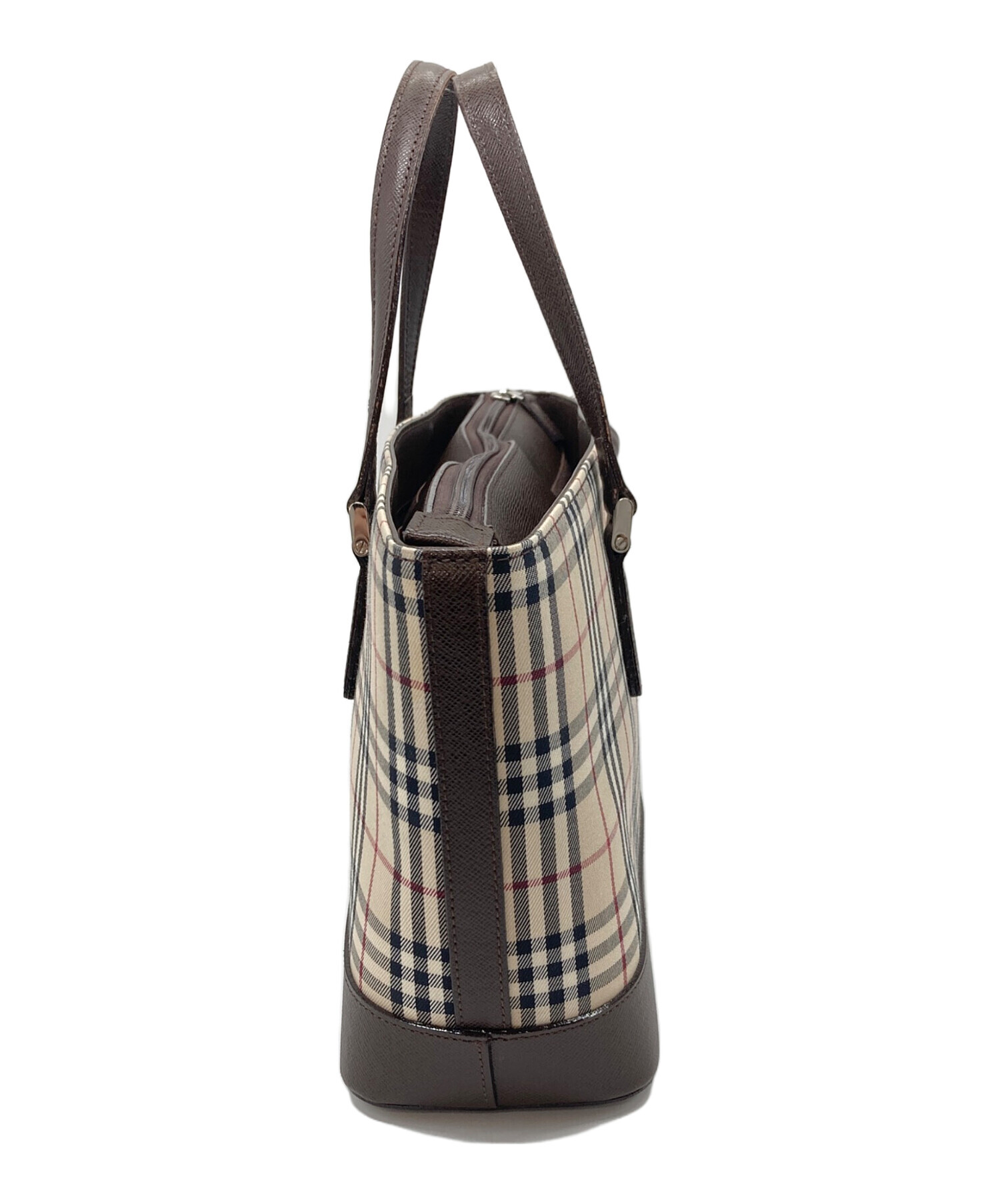 中古・古着通販】BURBERRY (バーバリー) ノバチェックハンドバッグ