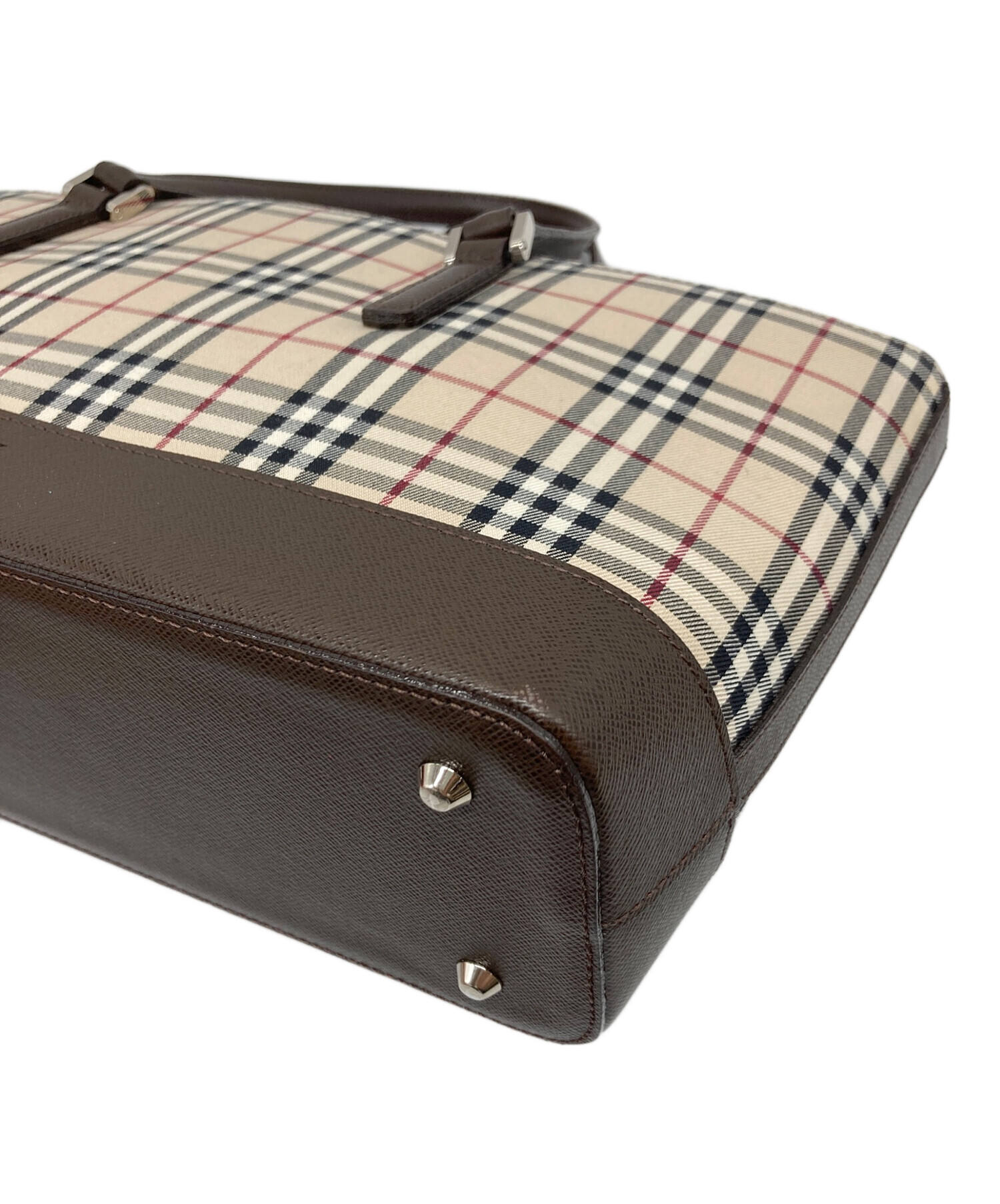 BURBERRY/バーバリー/チェックハンドバック/バーバリー/Bランク/06【中古】 BURBERRY】バーバリー『TITLE MINI ヴィンテージチェック ハンドバッグ