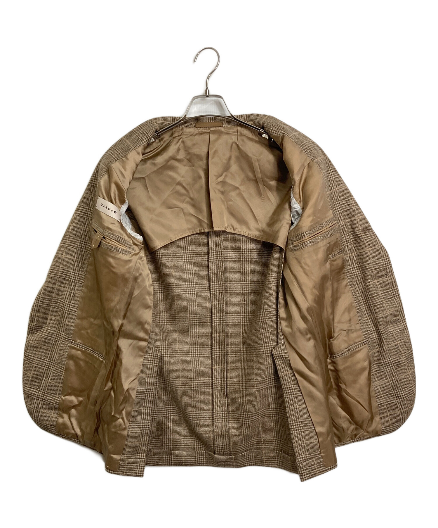定価約13万 極美品 CARUSO カルーゾ 3Bテーラードジャケット 42 中古・古着通販】CARUSO (カルーゾ) ウールテーラードジャケット