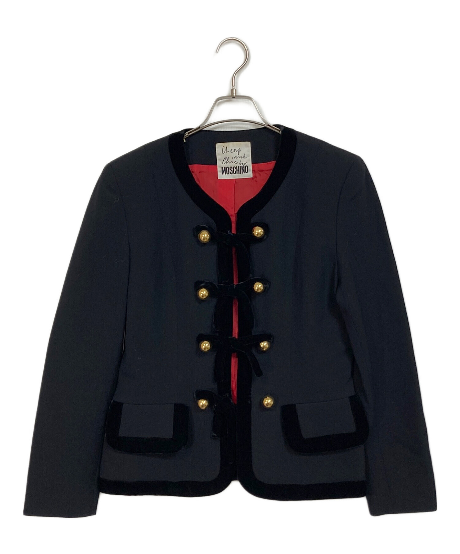 中古・古着通販】MOSCHINO (モスキーノ) 金ボタンリボンテーラード