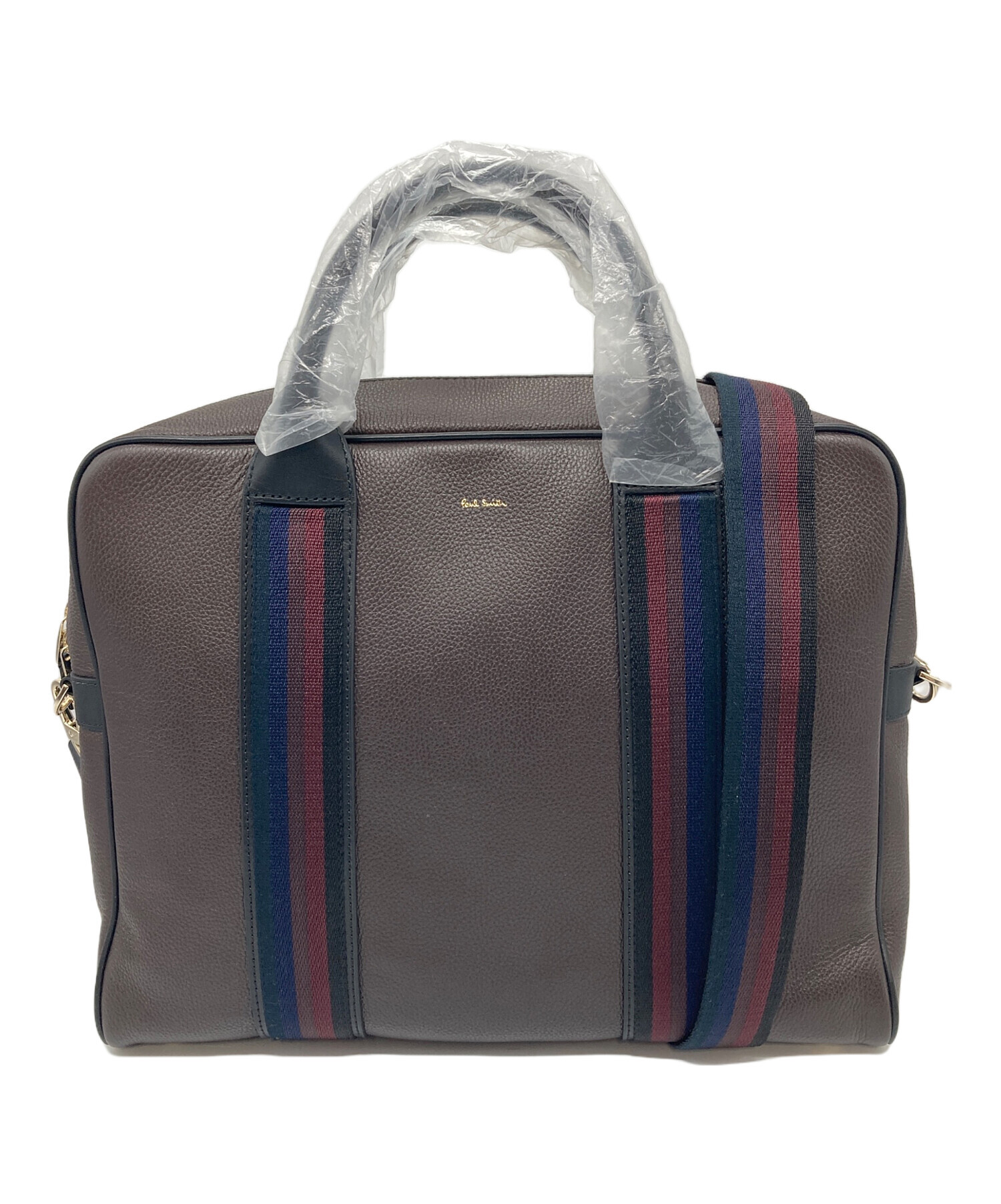 【美品】ポールスミス オールレザー ブリーフケース ショルダーバッグ 2way 中古・古着通販】PAUL SMITH (ポールスミス) 2WAYブリーフケース