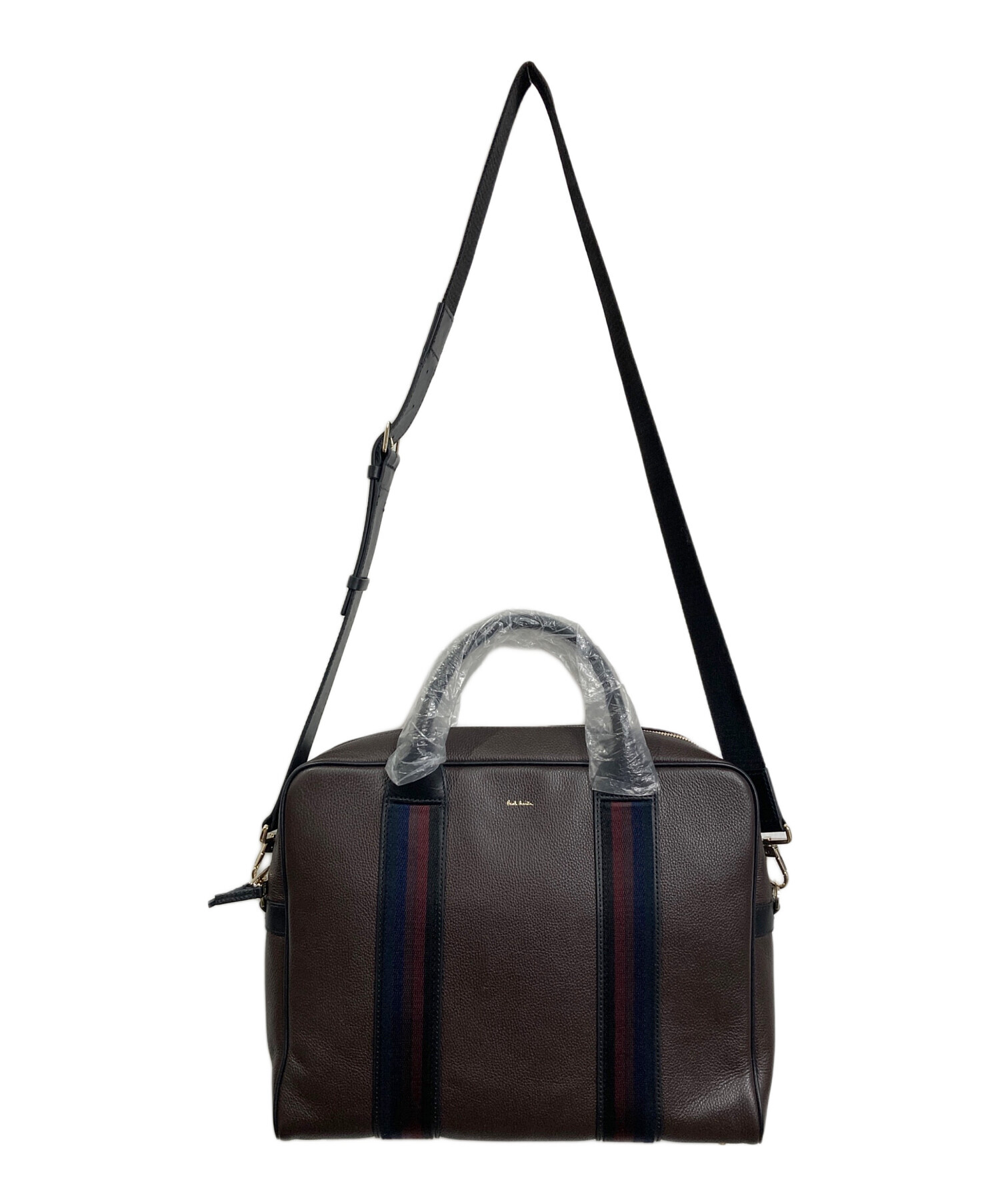 【美品】ポールスミス オールレザー ブリーフケース ショルダーバッグ 2way 中古・古着通販】PAUL SMITH (ポールスミス) 2WAYブリーフケース
