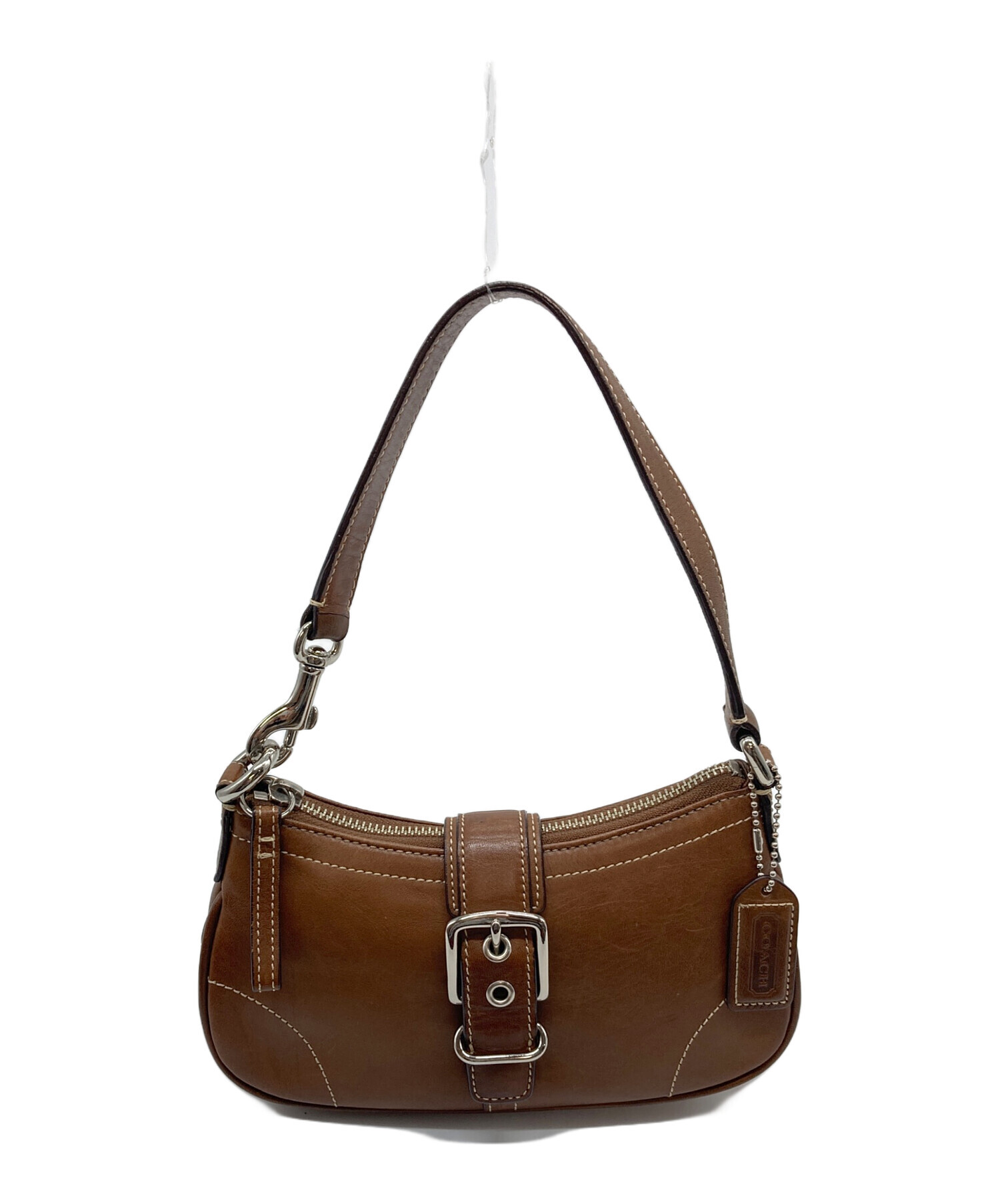 中古・古着通販】COACH (コーチ) ワンショルダーバッグ レザーバッグ