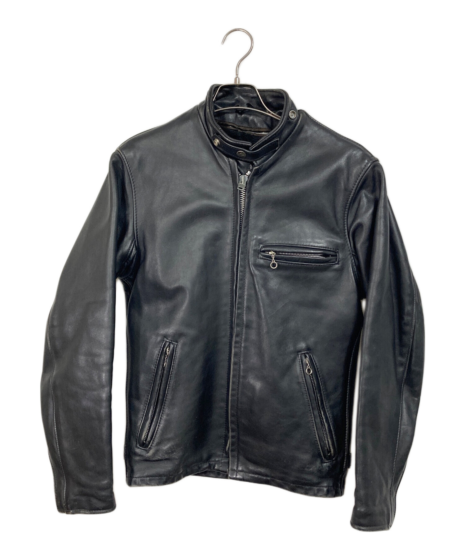 ビンテージ ライダースジャケット　サイズ34 中古・古着通販】Schott (ショット) ライナー付シングルライダース