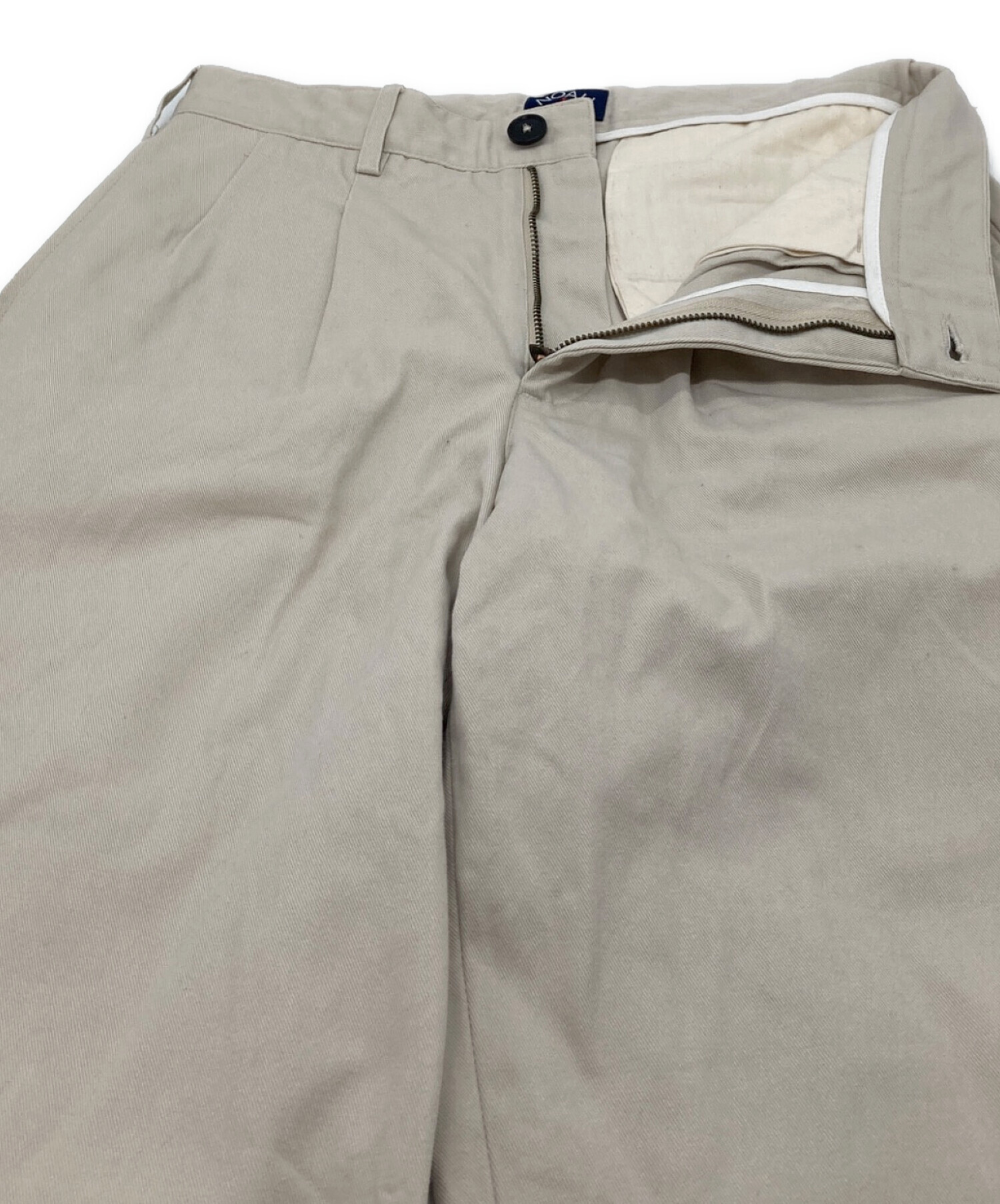NOAH チノパンツ ベージュ 23SS ツータックチノパン (ノア) 中古・古着通販】Noah パンツ
