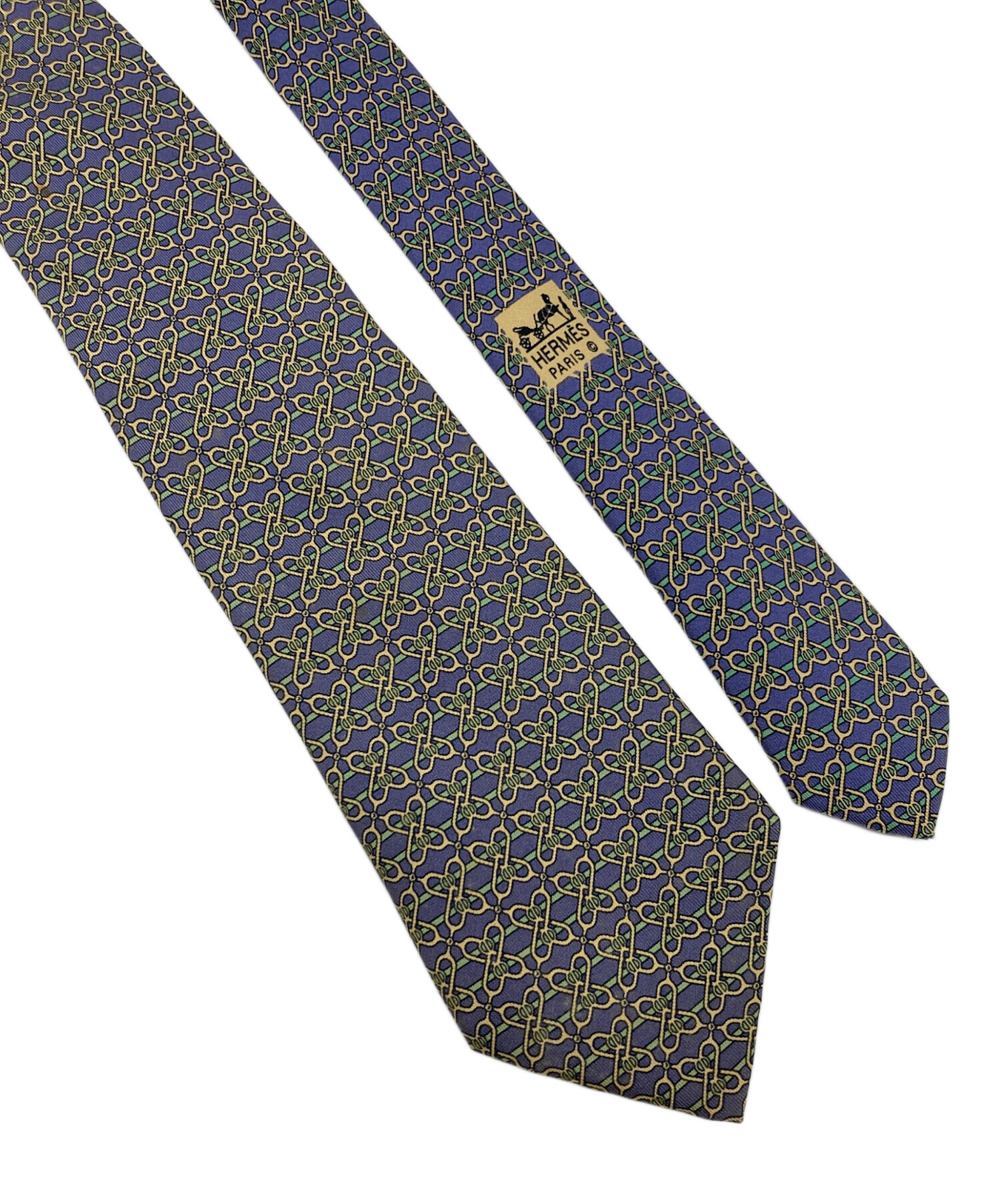 中古・古着通販】HERMES (エルメス) ネクタイ 総柄 フランス製