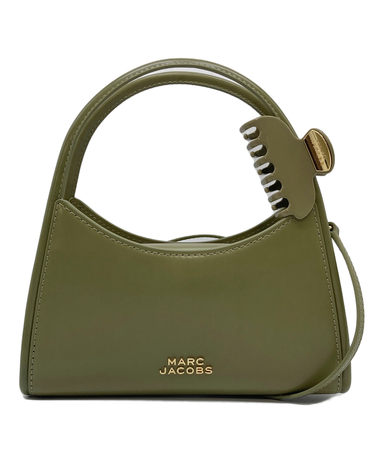 マークジェイコブス★MARC JACOBS★ハンドバッグ ショルダー付 カーキ 中古・古着通販】MARC JACOBS (マークジェイコブス) ザ グラム クロー