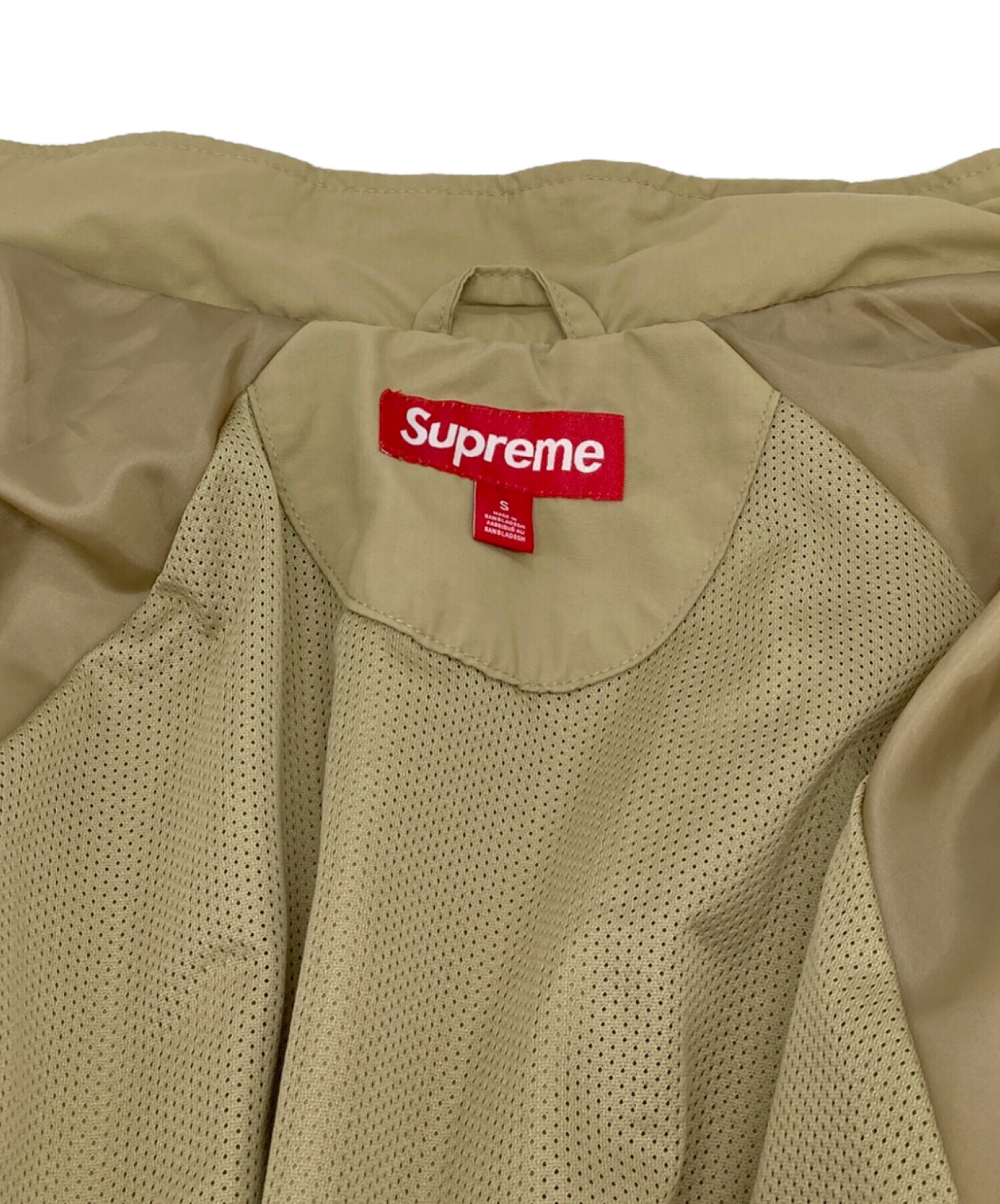 Supreme ナイロンジャケット ベージュ 中古・古着通販】Supreme (シュプリーム) CONTRAST PIPING TRACK