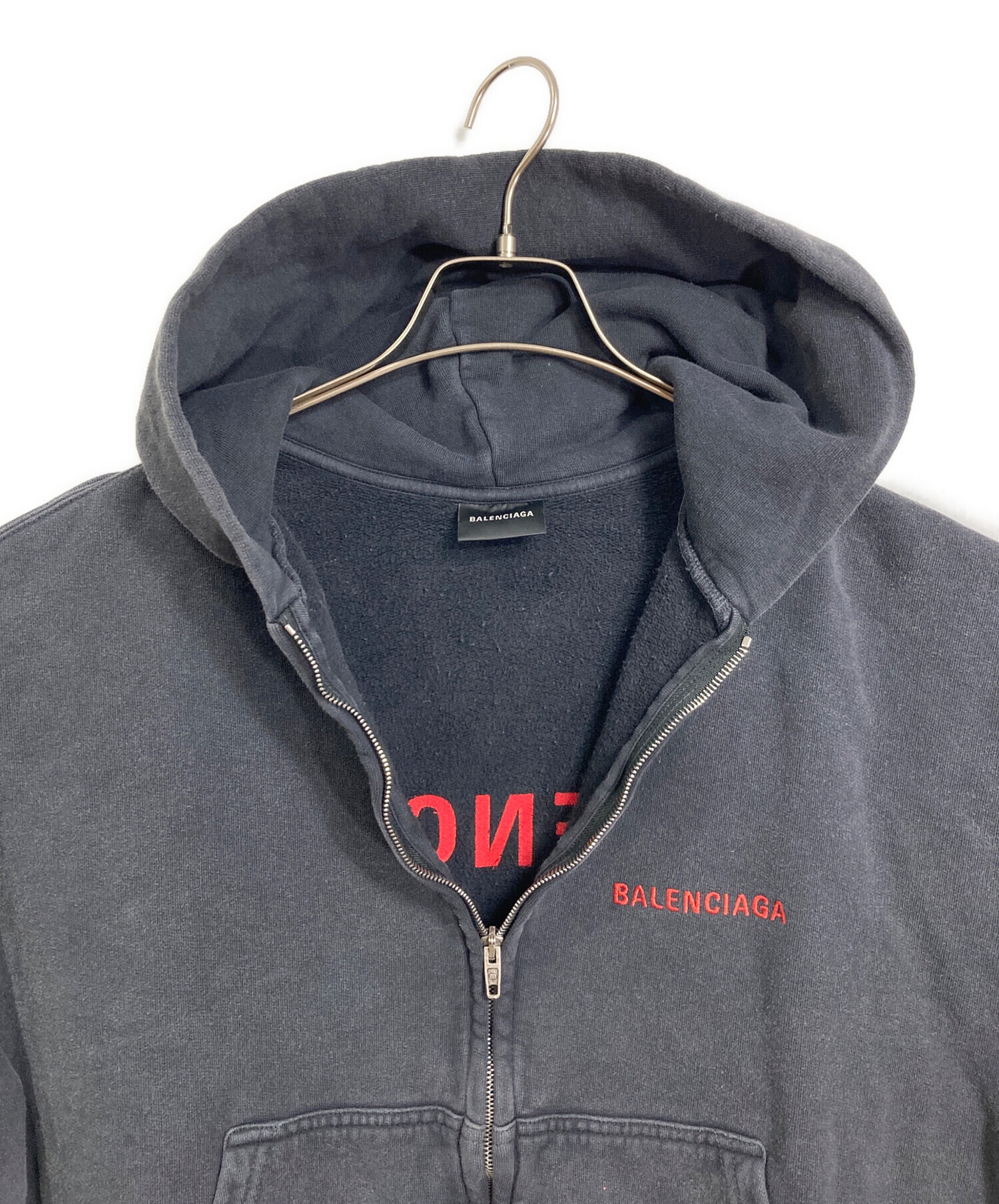 中古・古着通販】BALENCIAGA (バレンシアガ) クロップドジップアップ