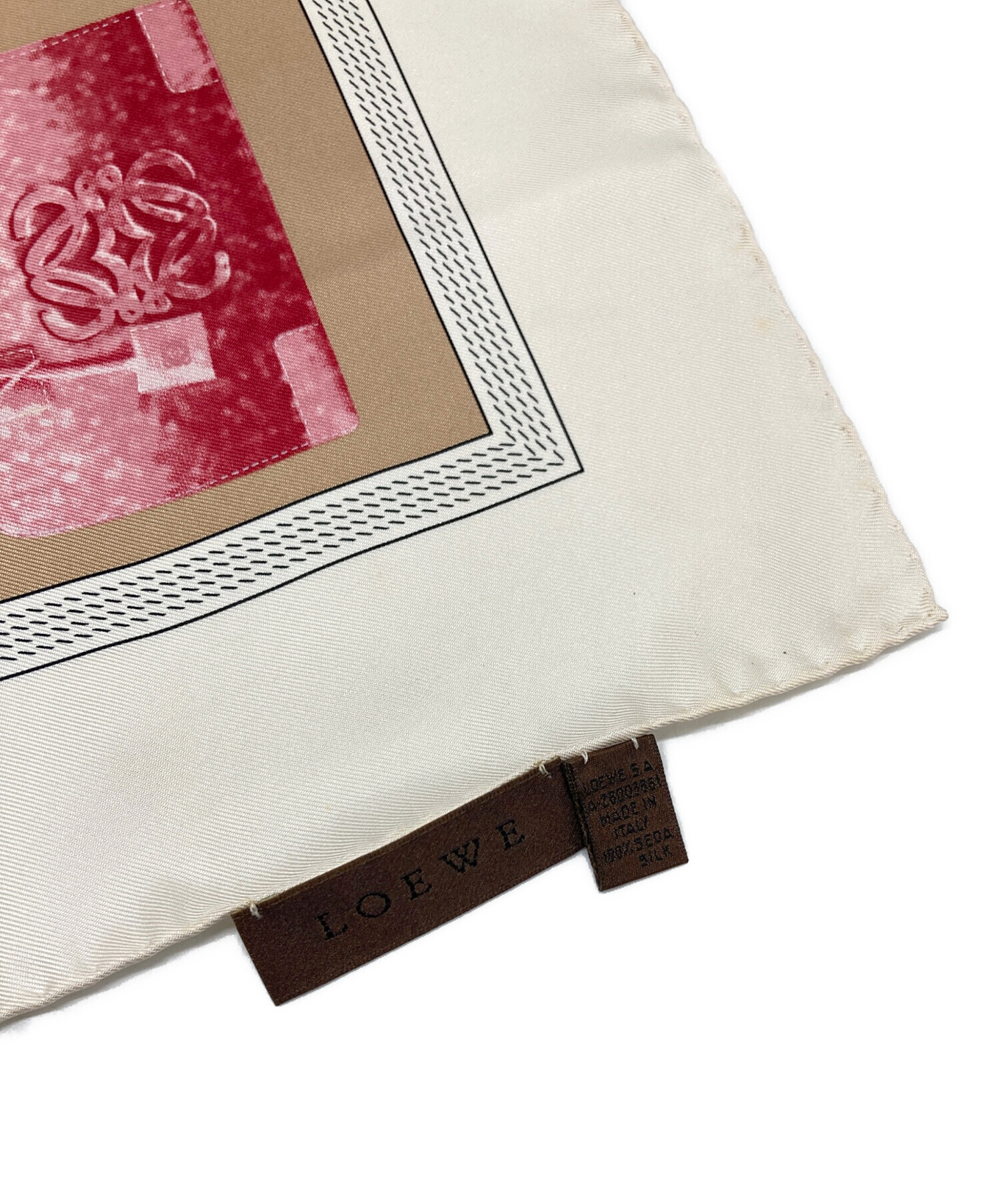 中古・古着通販】LOEWE (ロエベ) アマソナ柄シルクスカーフ イタリア製