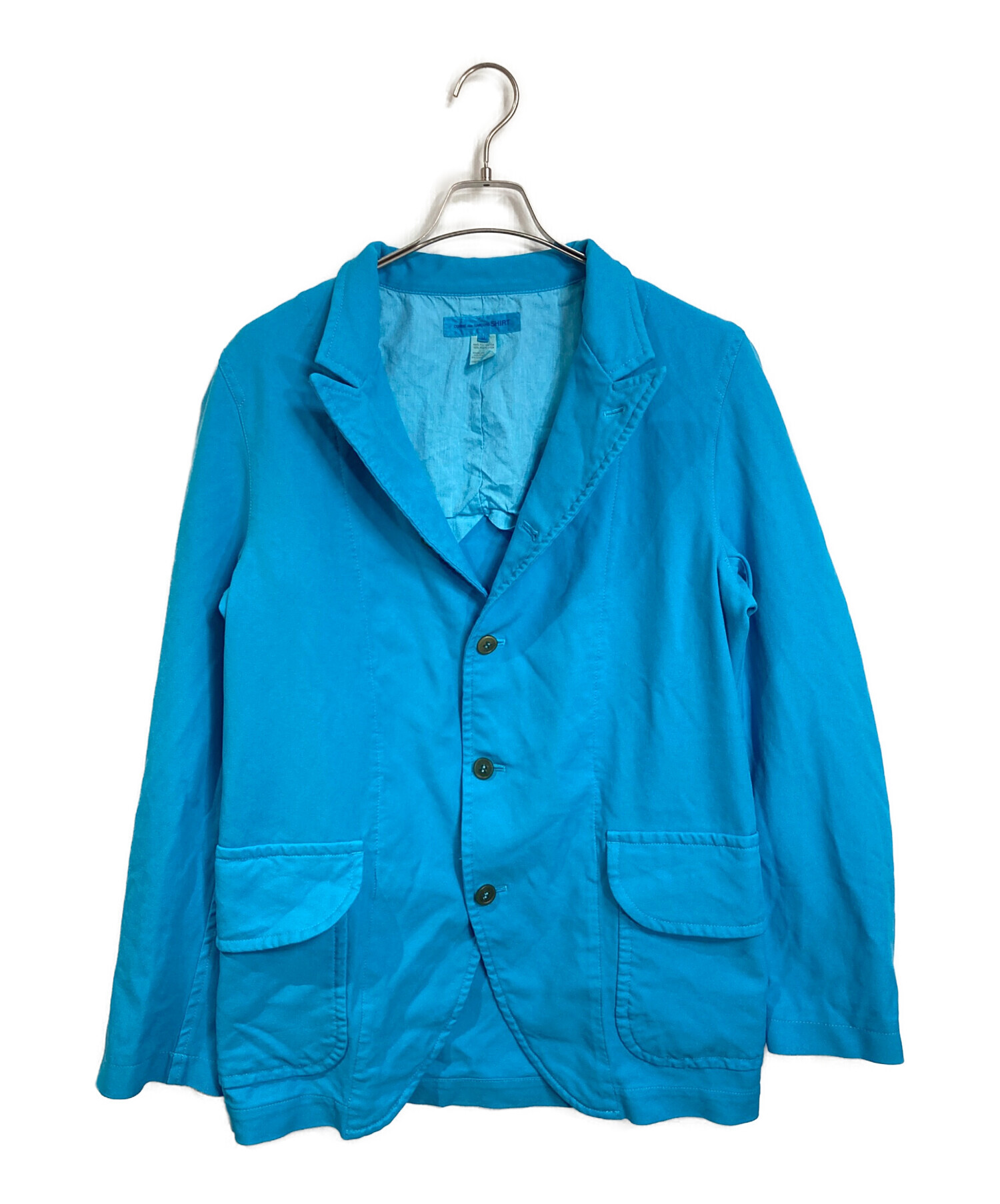 コムデギャルソンシャツ テーラードジャケット ポリエステル ペイント柄 M 中古・古着通販】COMME des GARCONS SHIRT (コムデギャルソンシャツ