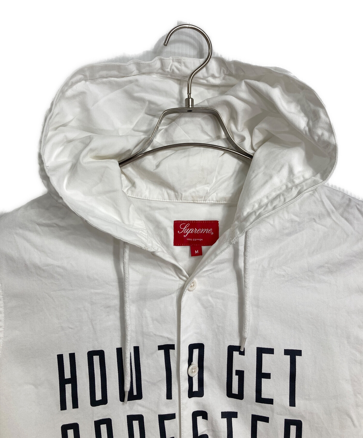 中古・古着通販】SUPREME (シュプリーム) フード付きシャツ/arrested