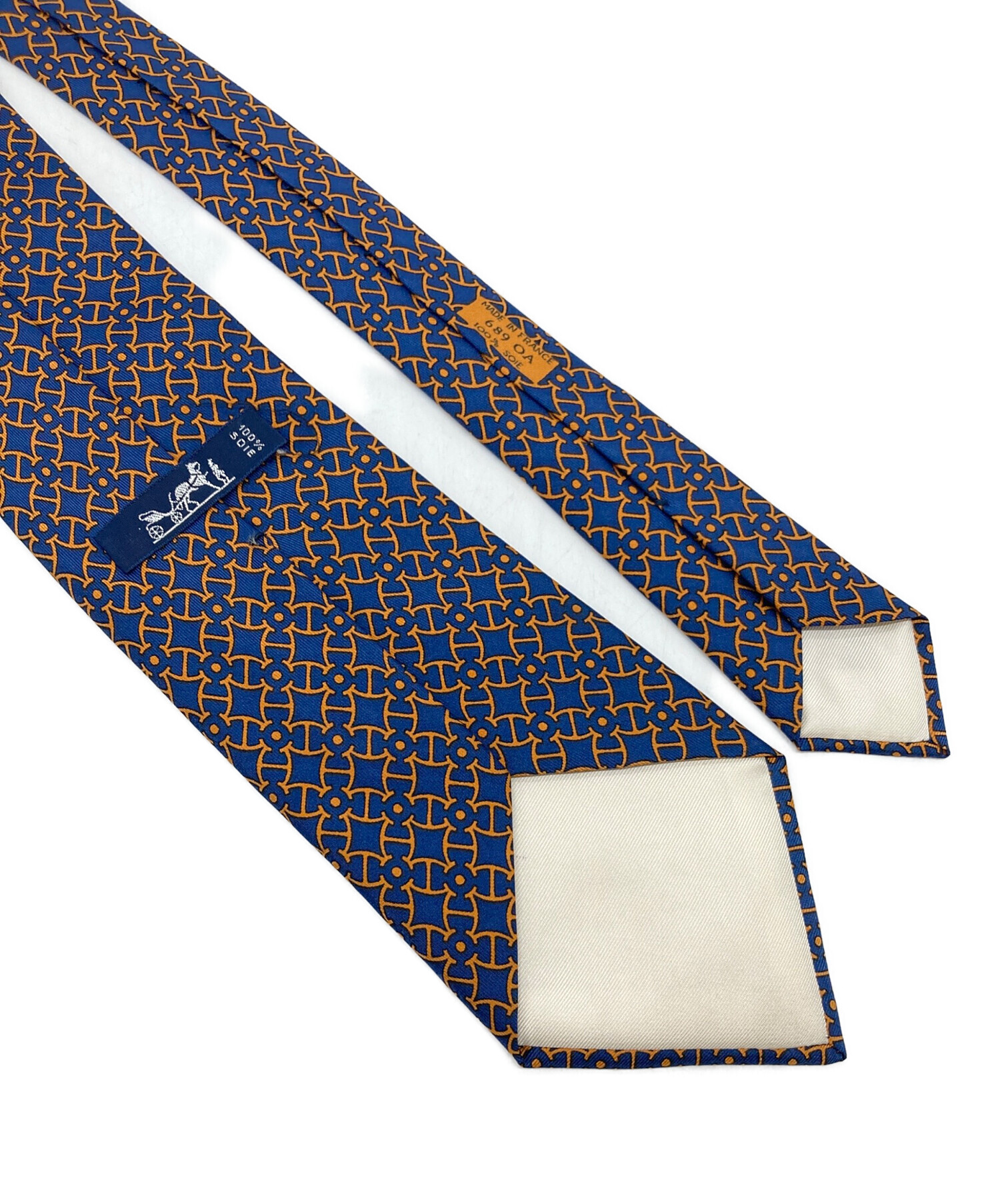 中古・古着通販】HERMES (エルメス) ネクタイ 総柄 フランス製