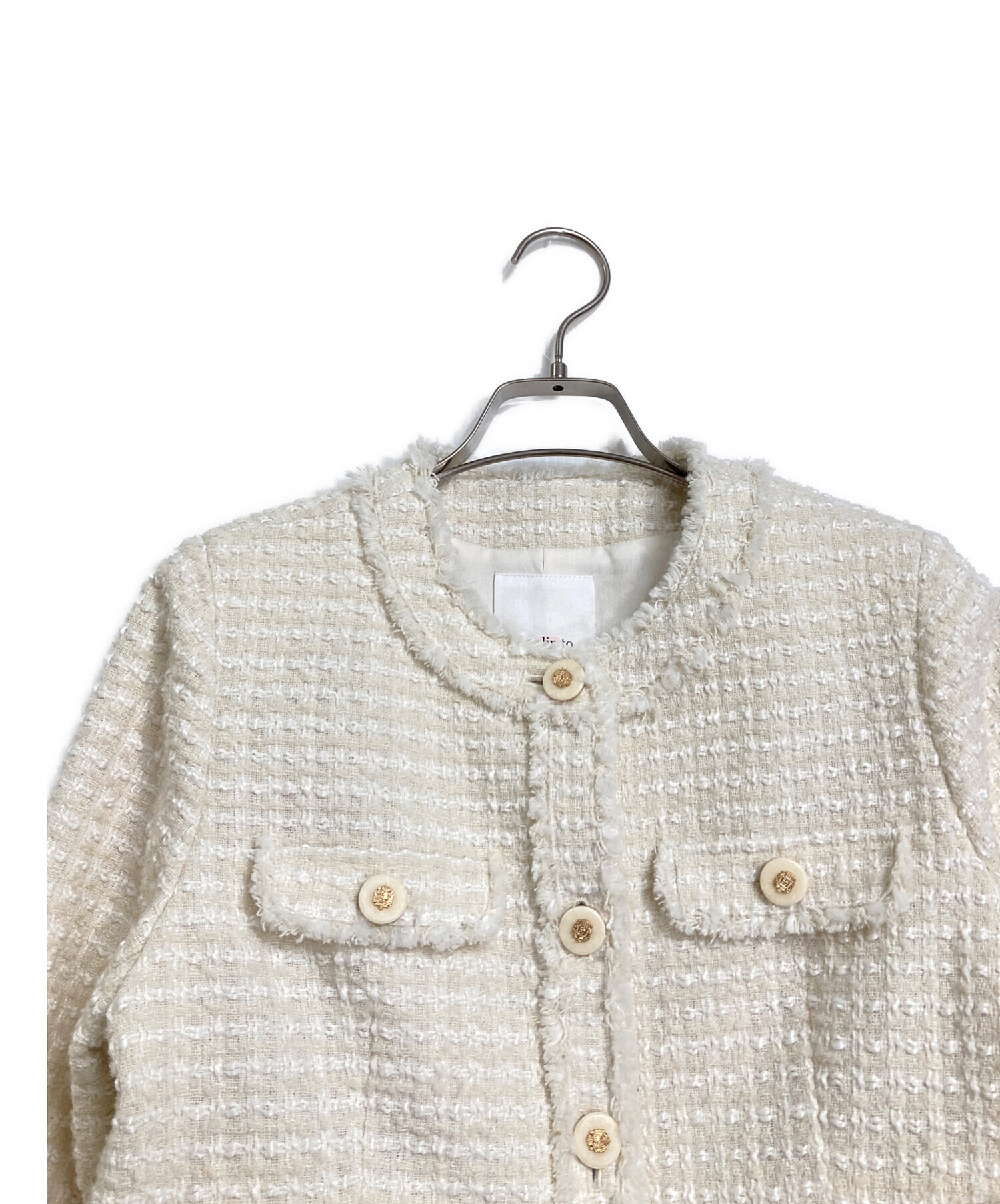 中古・古着通販】Her lip to (ハーリップトゥ) Grace Tweed Jacket