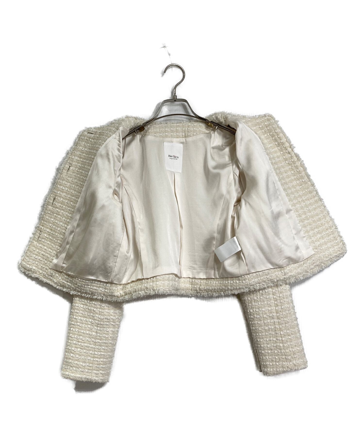 中古・古着通販】Her lip to (ハーリップトゥ) Grace Tweed Jacket