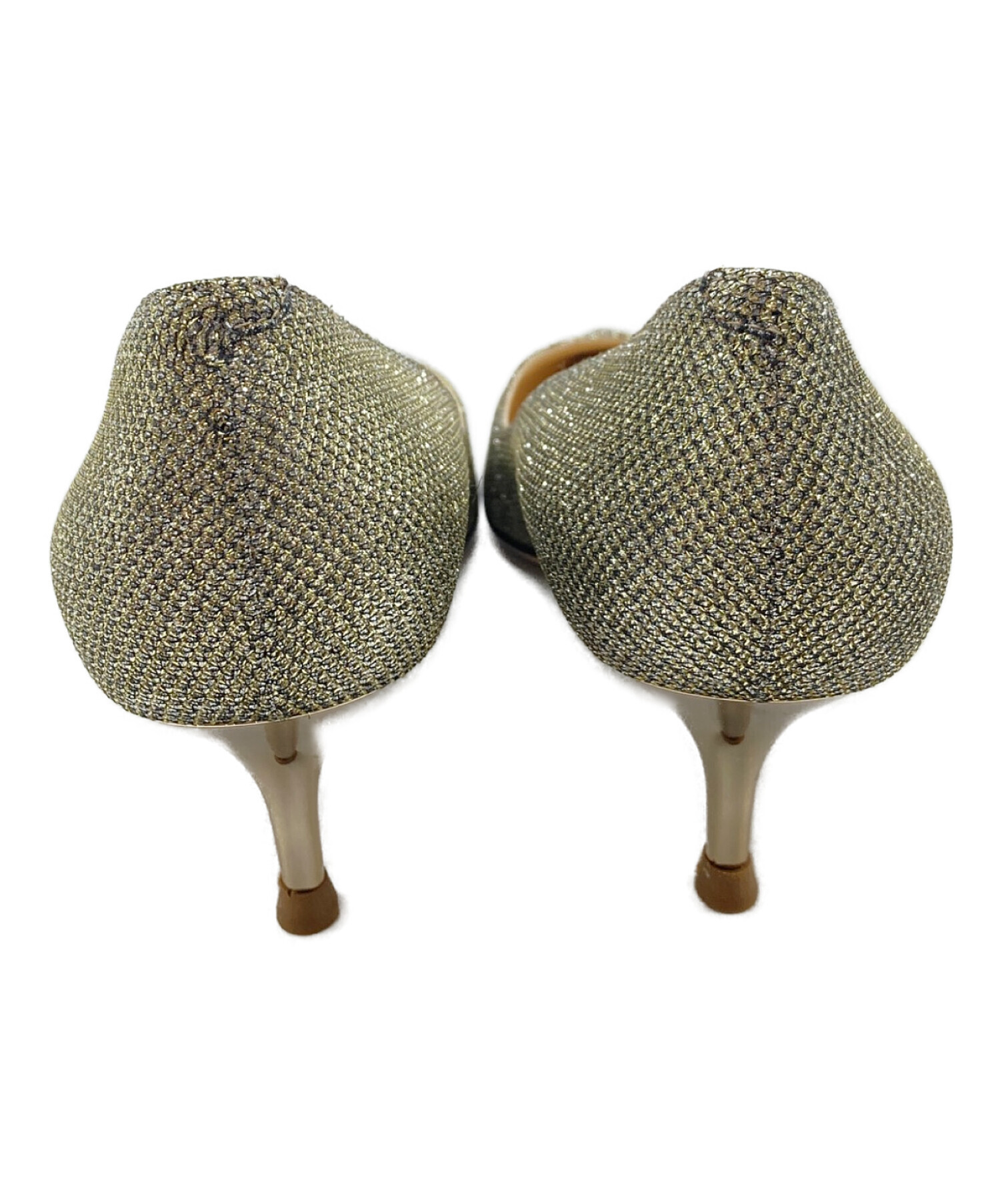 中古・古着通販】JIMMY CHOO (ジミーチュウ) ラメグリッターパンプス