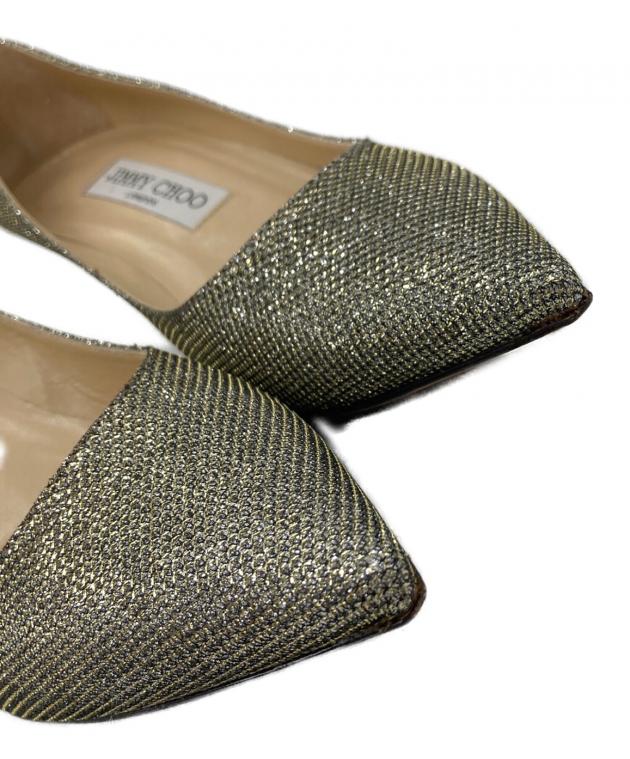 中古・古着通販】JIMMY CHOO (ジミーチュウ) ラメグリッターパンプス
