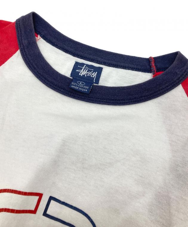 中古・古着通販】stussy (ステューシー) 【古着】90'sラグランTシャツ