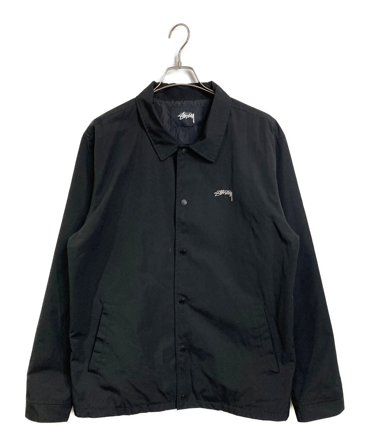 中古・古着通販】stussy (ステューシー) コーチジャケット ブラック