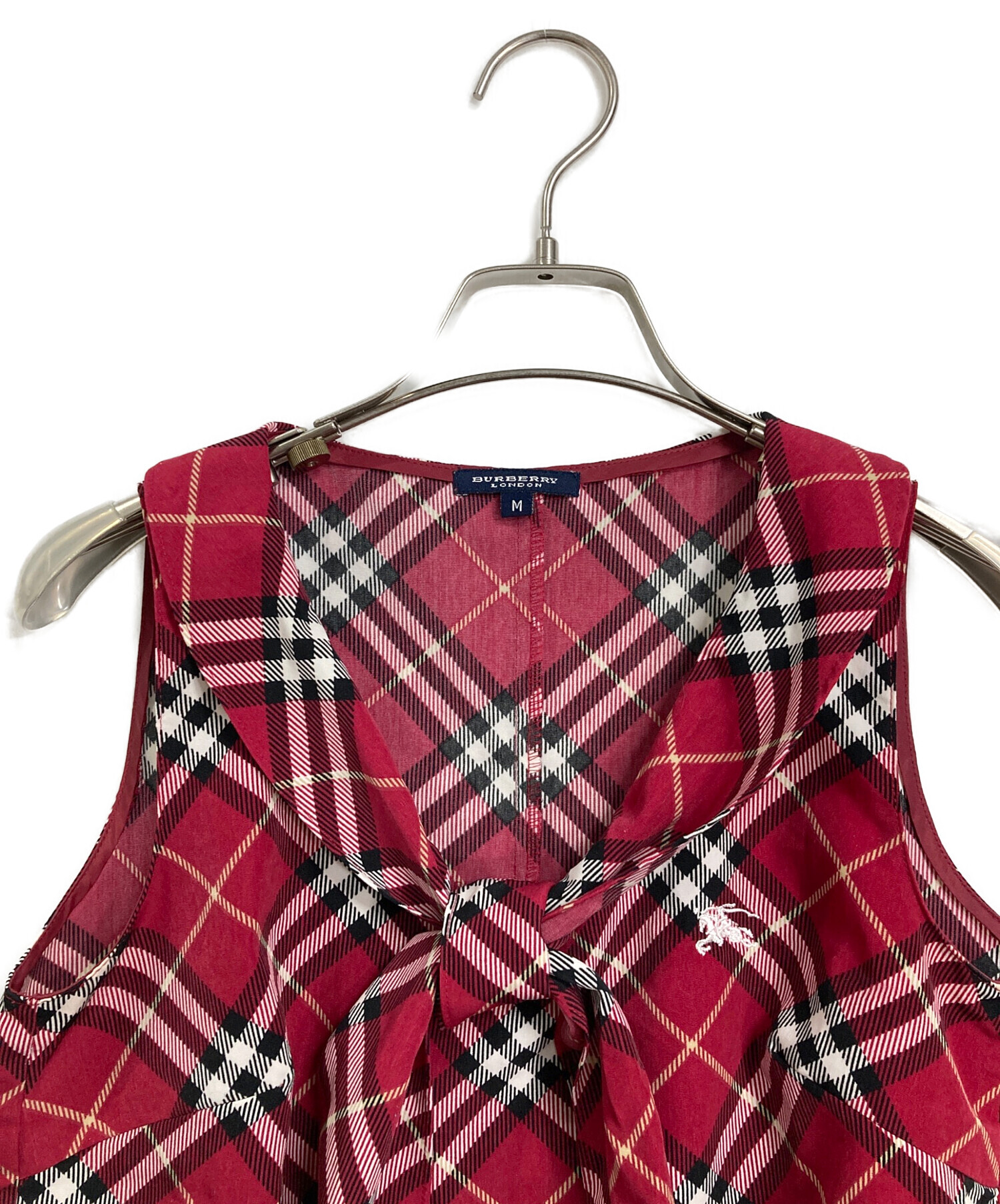 BURBERRY バーバリーノースリーブシャツ06 ノースリーブシャツドレス 中古・古着通販】BURBERRY (バーバリー) ノバチェックブラウス