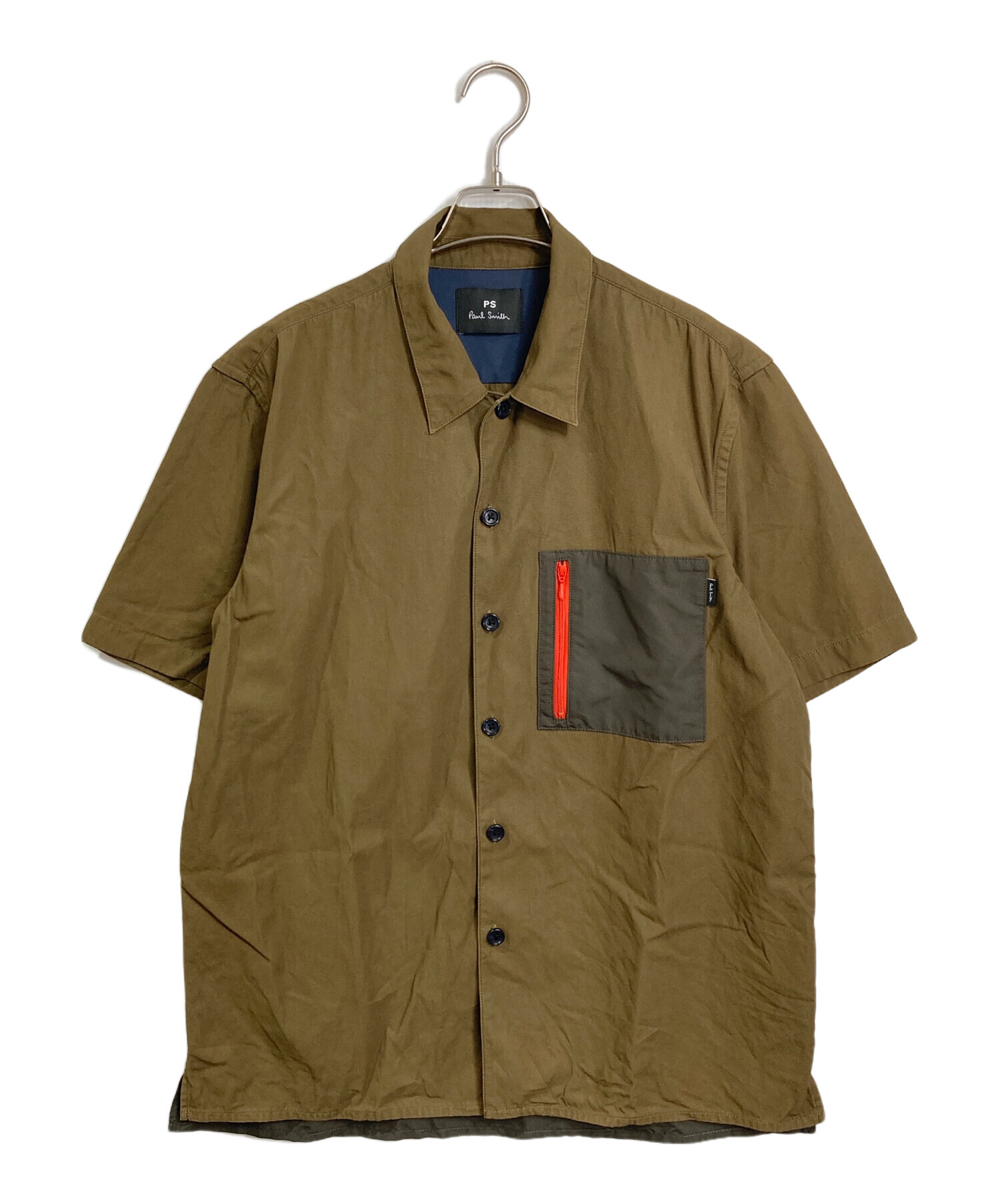 中古・古着通販】PS Paul Smith (PSポールスミス) 半袖シャツ カーキ