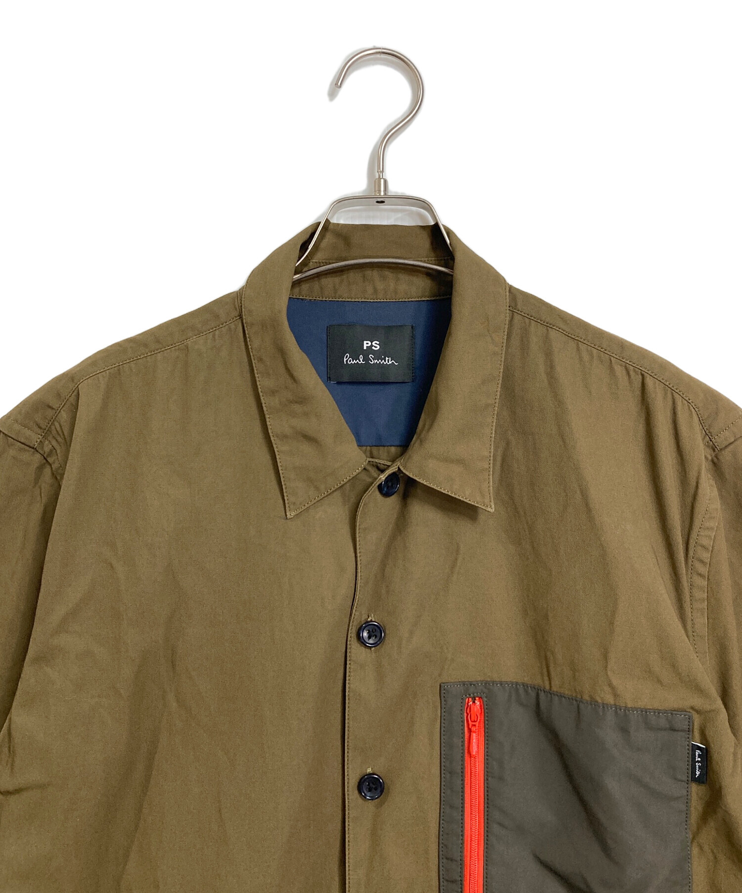 中古・古着通販】PS Paul Smith (PSポールスミス) 半袖シャツ カーキ