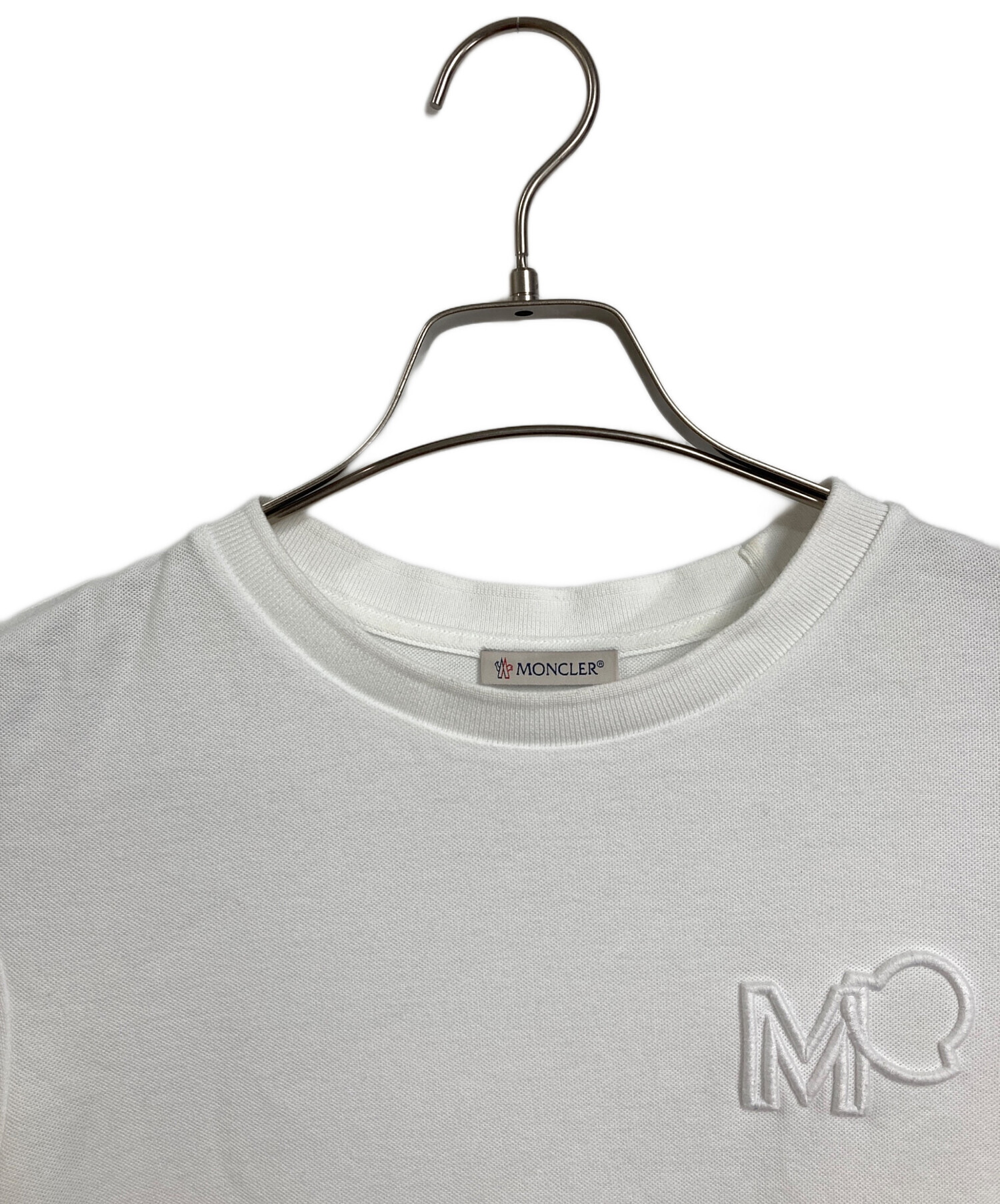 モンクレール　ロゴ刺繍Tシャツ　　XS 美品 中古・古着通販】MONCLER (モンクレール) ロゴ刺繍Tシャツ 半袖