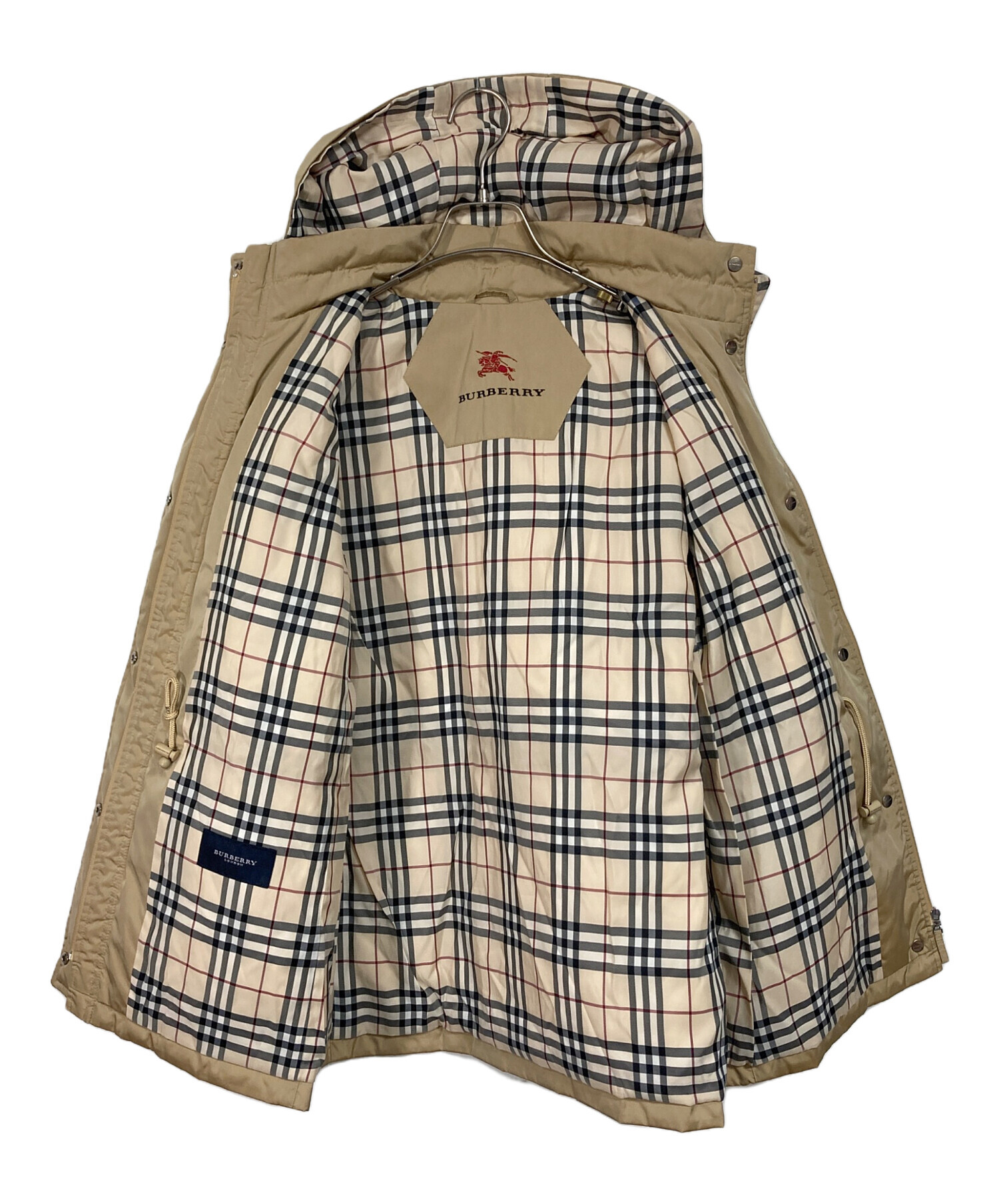 バーバリーロンドン★ダウンジャケット　ベージュ　大きいサイズ　ノバチェック　46 中古・古着通販】BURBERRY LONDON (バーバリーロンドン) ノバチェック
