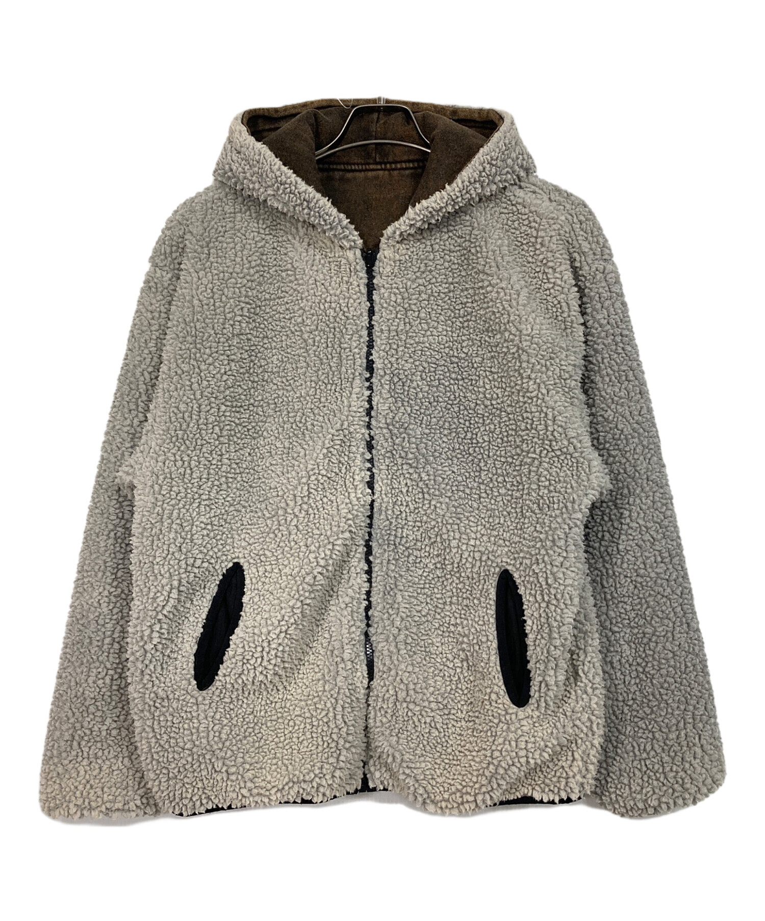 DIESEL ディーゼル リバーシブルオーバーサイズボアコート S 中古・古着通販】DIESEL (ディーゼル) F-Ella フーディ リバーシブル