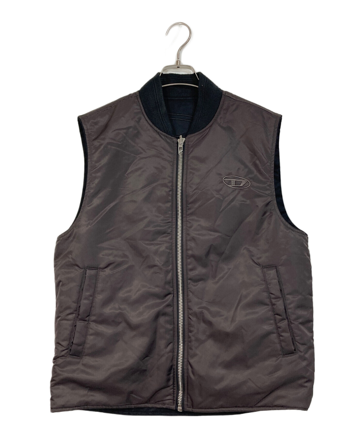 【未使用品】ディーゼル DIESEL フェイクファーベスト リバーシブル 中古・古着通販】DIESEL (ディーゼル) ジップアップベスト