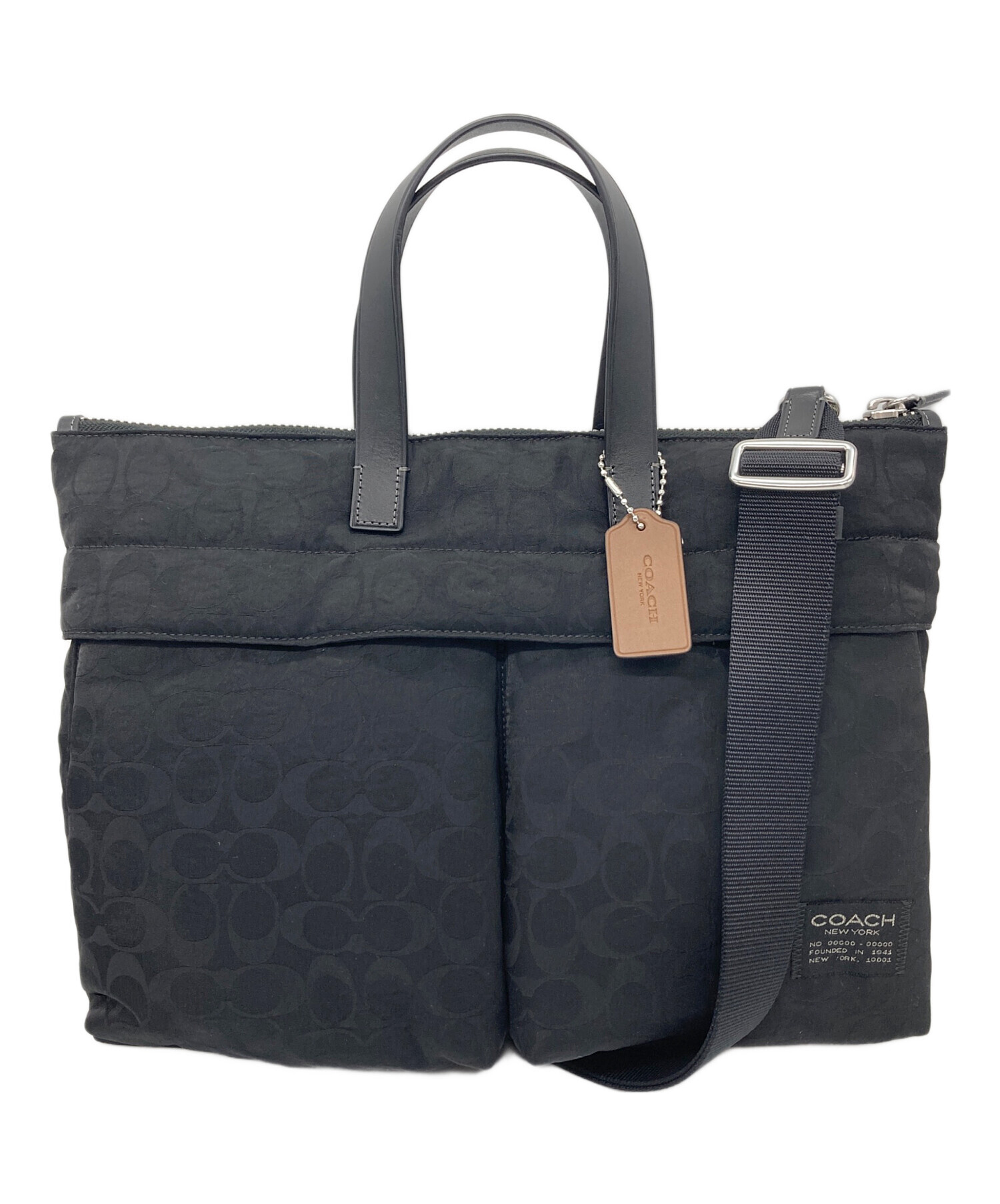 中古・古着通販】COACH (コーチ) ルカブリーフ・シグネチャーナイロン