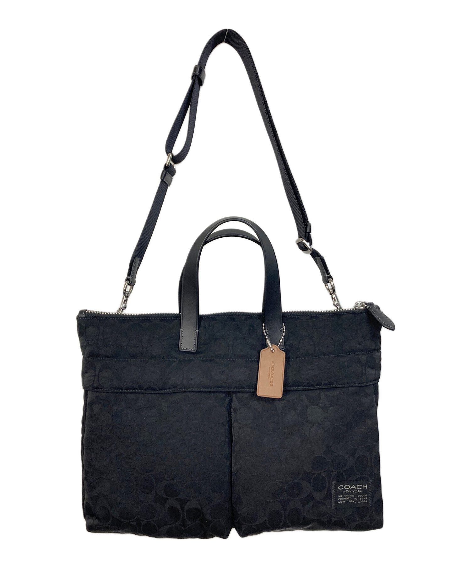中古・古着通販】COACH (コーチ) ルカブリーフ・シグネチャーナイロン