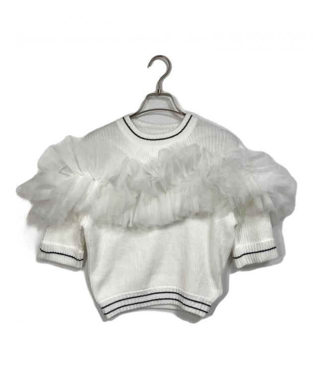 トップス Bibiy GISELLE TULLE KNIT 中古・古着通販】Bibily (ビビィ) GISELLE TULLE KNIT ジゼルチュール