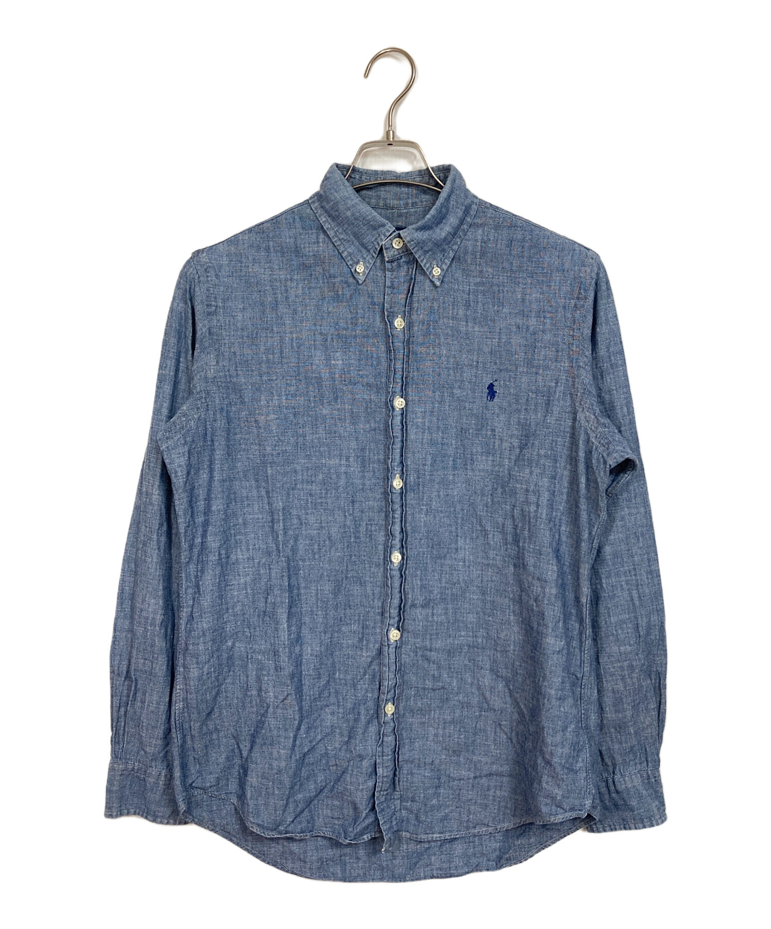 【美品】ラルフローレン　長袖シャツ　シャンブレー　ポニー ロゴ刺繍　XXL 中古・古着通販】POLO RALPH LAUREN (ポロ・ラルフローレン