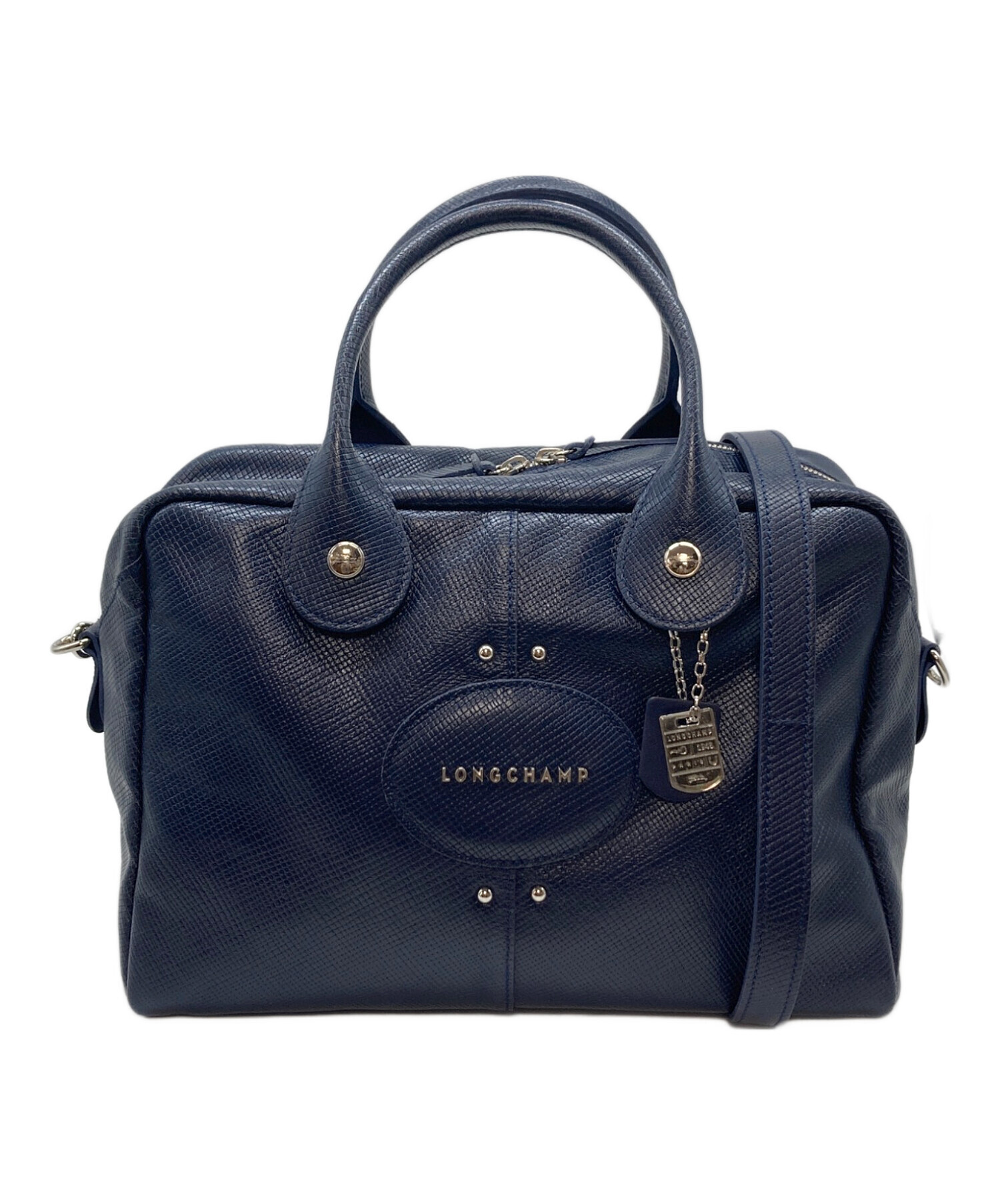 ロンシャン クアドリ 2way ショルダーバッグ レザー LONGCHAMP 中古・古着通販】LONGCHAMP (ロンシャン) クアドリ 2WAY バッグ
