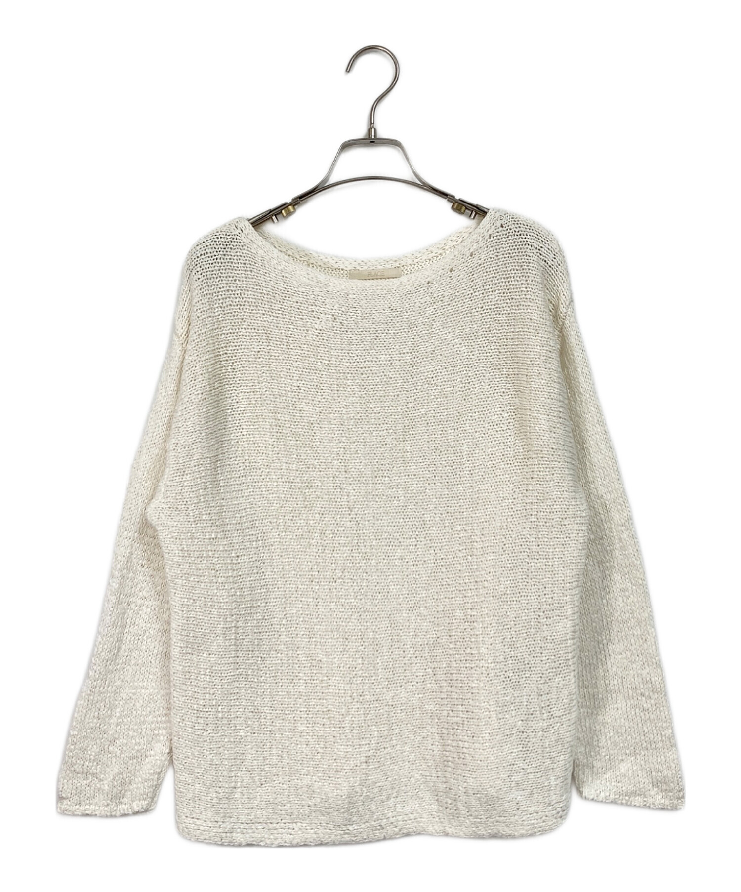 plage linen mix loose プルオーバー ホワイト 中古・古着通販】Plage (プラージュ) linen mix loose プルオーバー