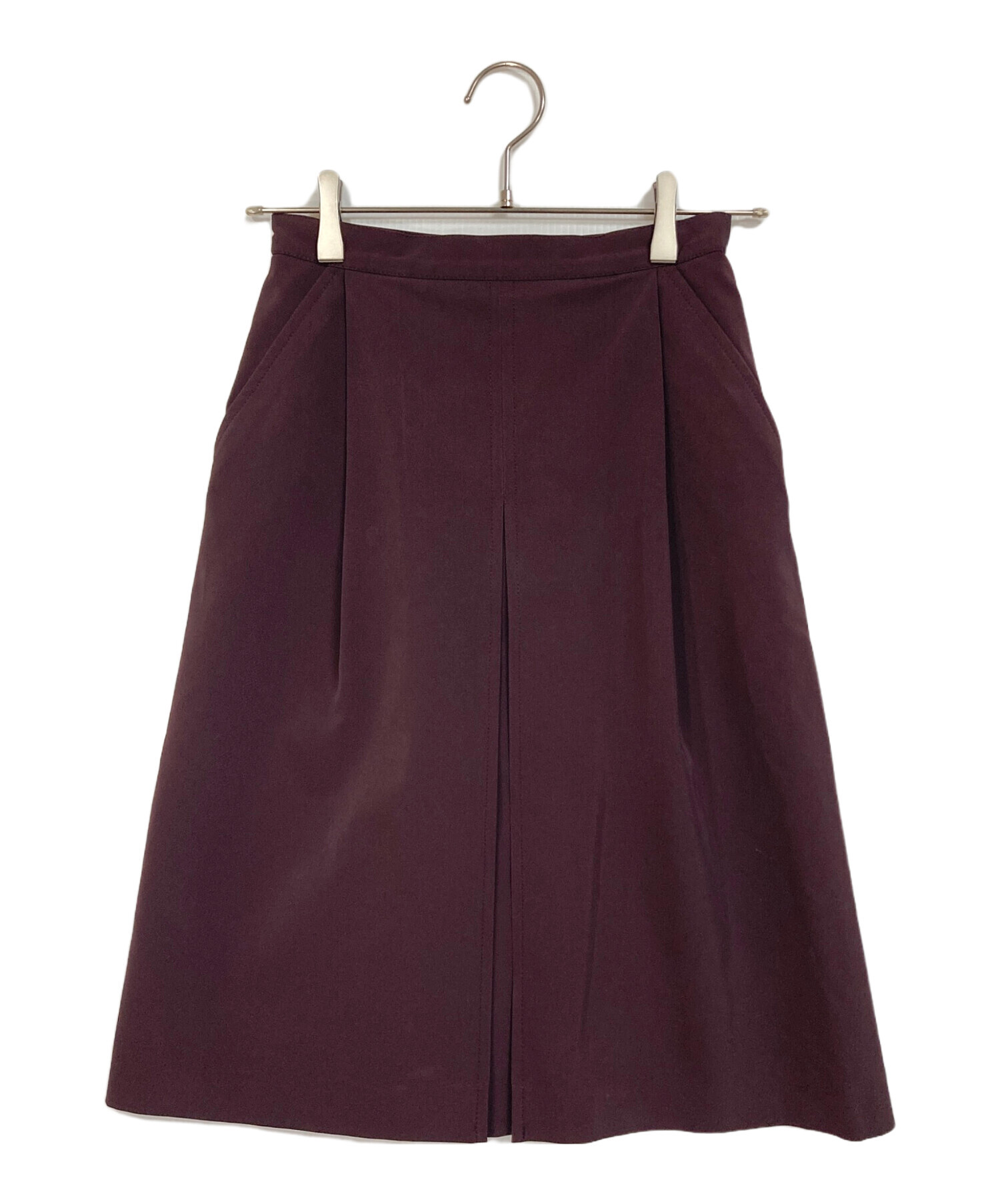 PRADA フレアスカート 38 美品 中古・古着通販】PRADA (プラダ) 膝丈スカート イタリア製 パープル