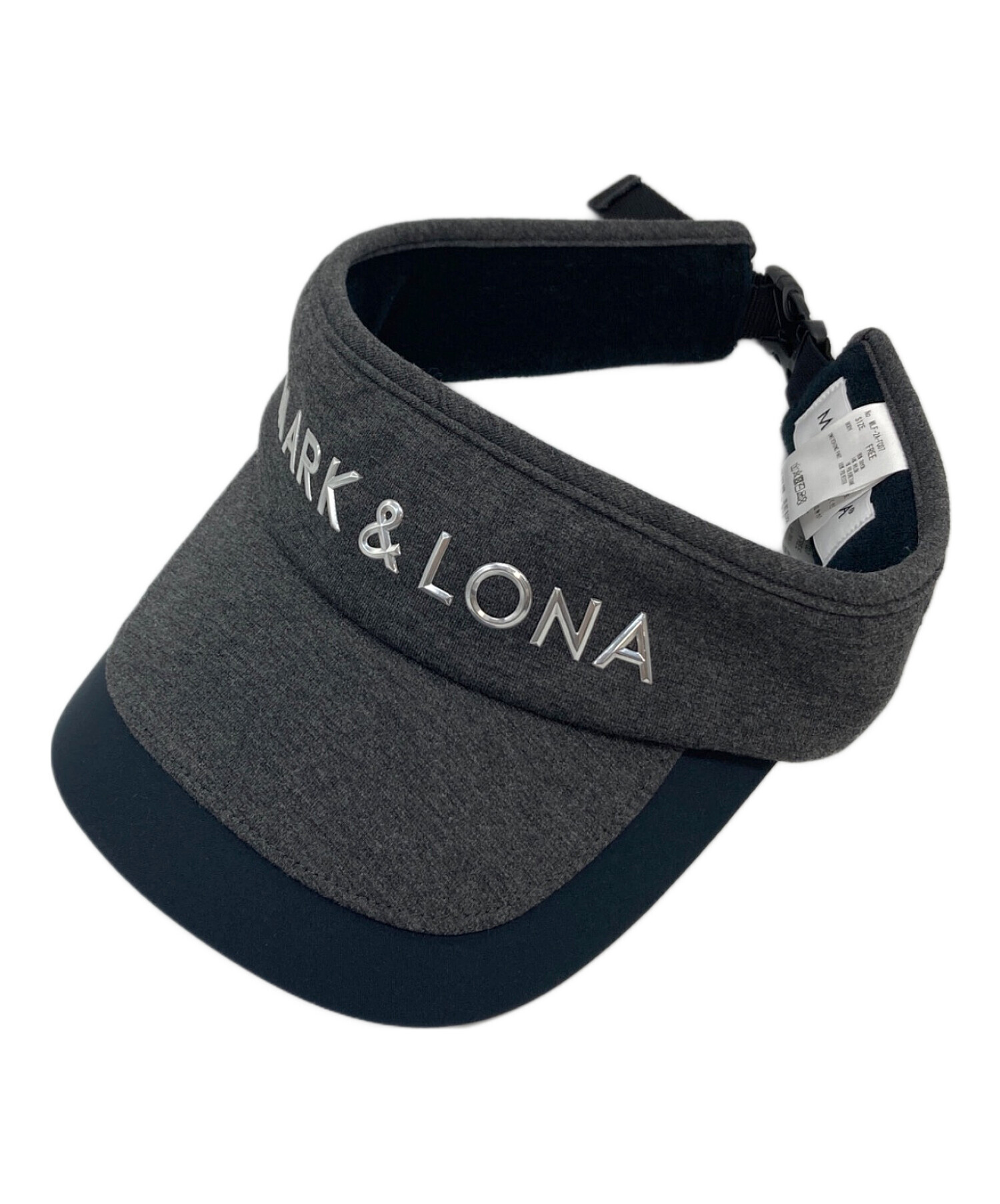 MARK & LONA ロゴ サンバイザー グレー 中古・古着通販】MARK&LONA (マークアンドロナ) サンバイザー グレー