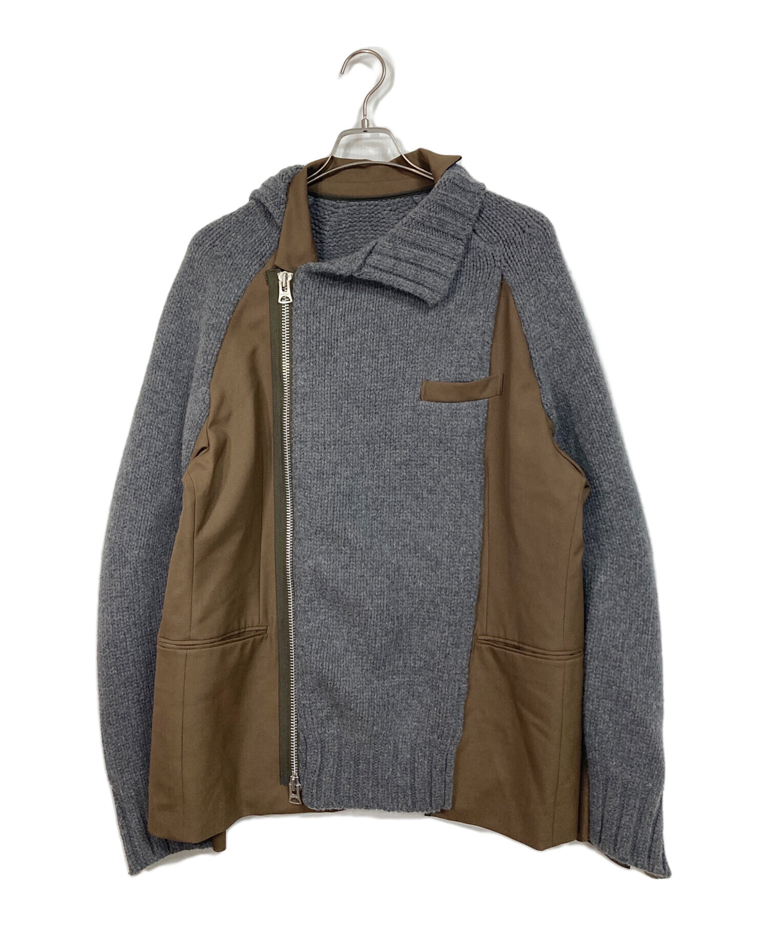 中古・古着通販】sacai (サカイ) sacai Suiting Wool Knit Jacket