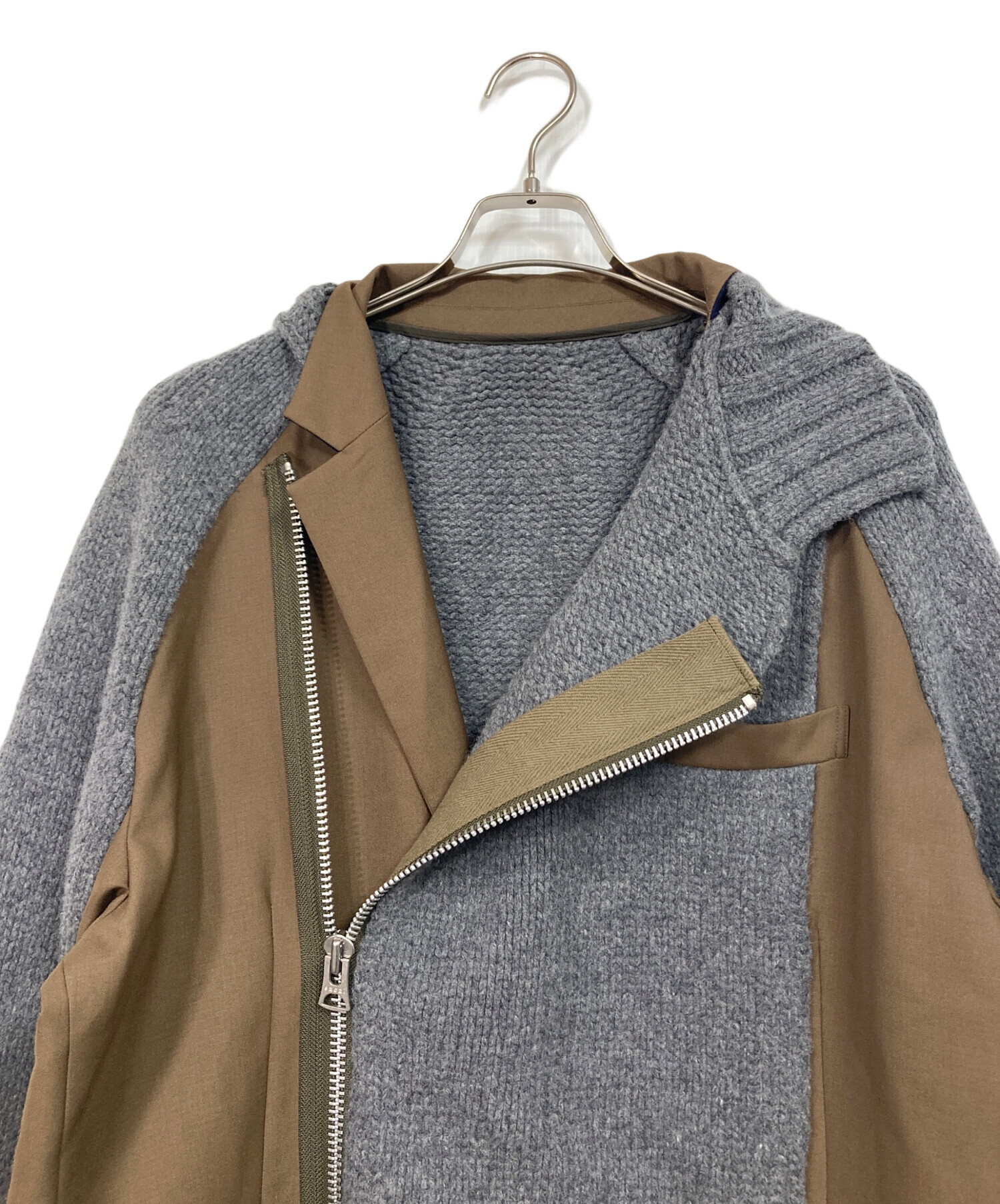 中古・古着通販】sacai (サカイ) sacai Suiting Wool Knit Jacket