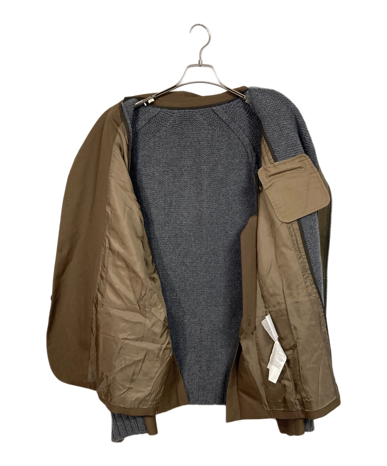 中古・古着通販】sacai (サカイ) sacai Suiting Wool Knit Jacket
