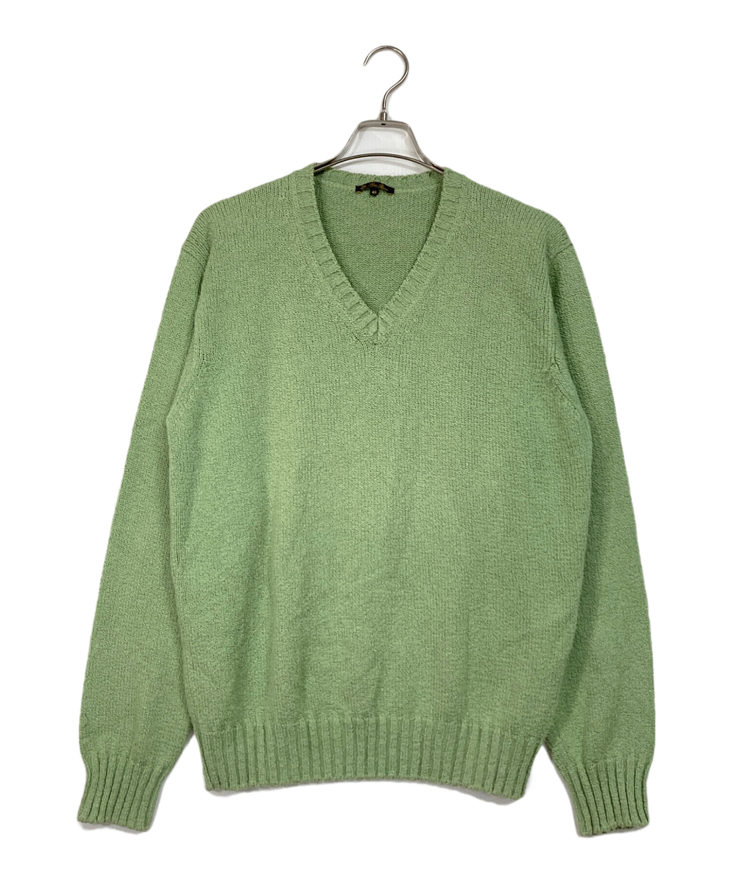 中古・古着通販】LORO PIANA (ロロピアーナ) コットンVネックニット 黄