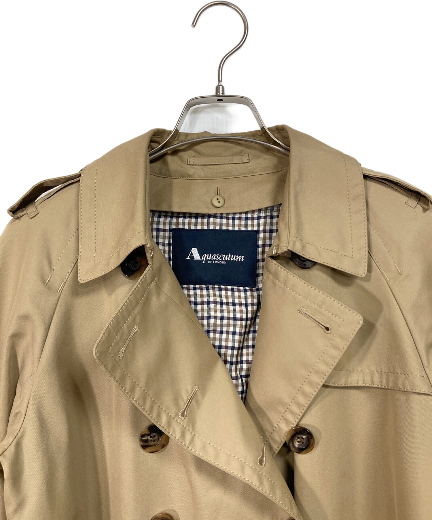 中古・古着通販】Aquascutum (アクアスキュータム) トレンチコート