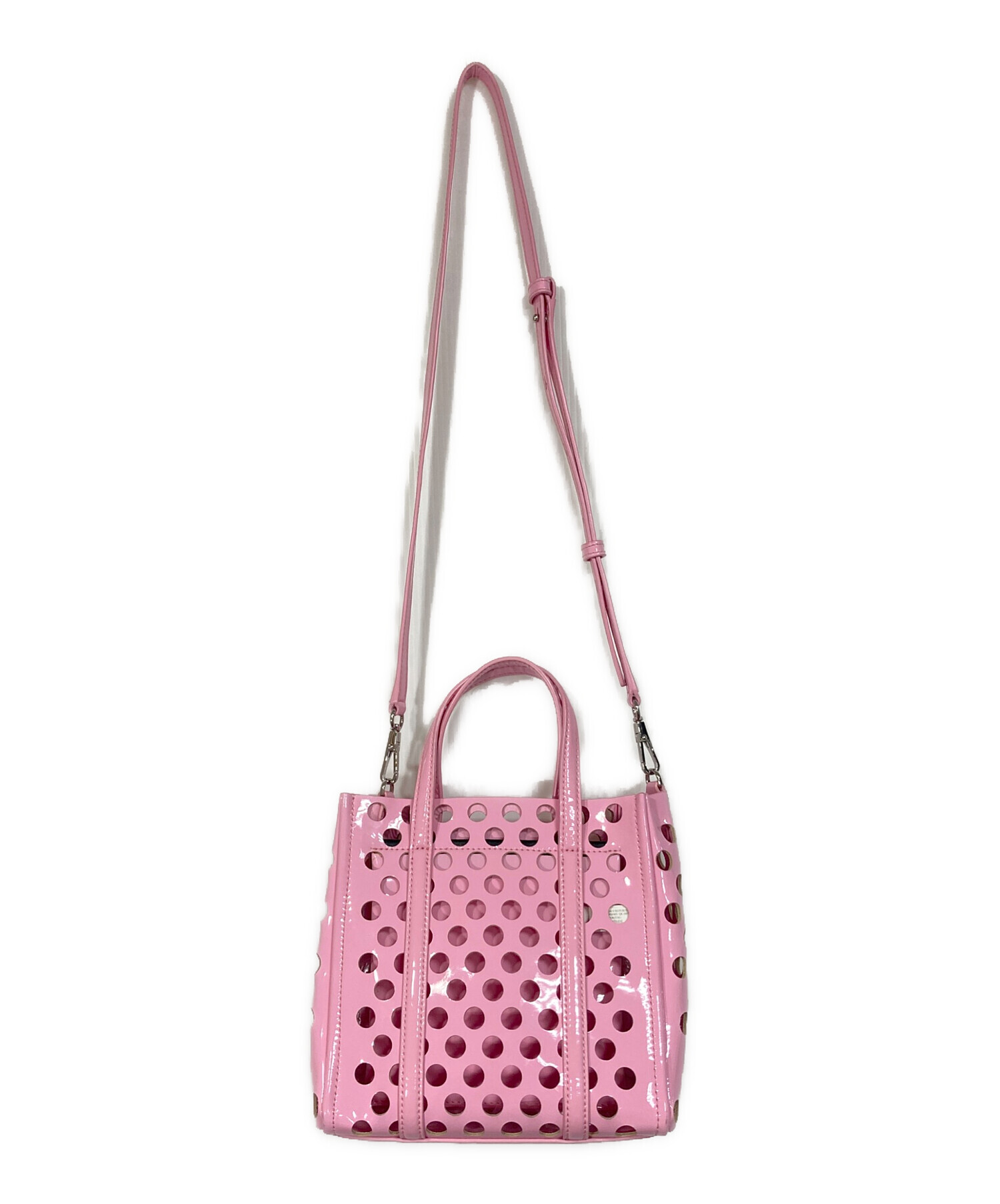 MARC BY MARC JACOBS 2wayバッグ ピンク 中古・古着通販】MARC JACOBS (マークジェイコブス) THE TAG TOTE 21
