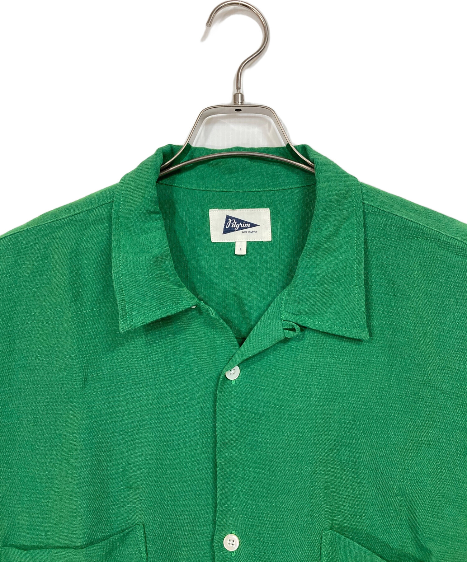 中古・古着通販】Pilgrim (ピルグリム) オープンカラーシャツ 半袖