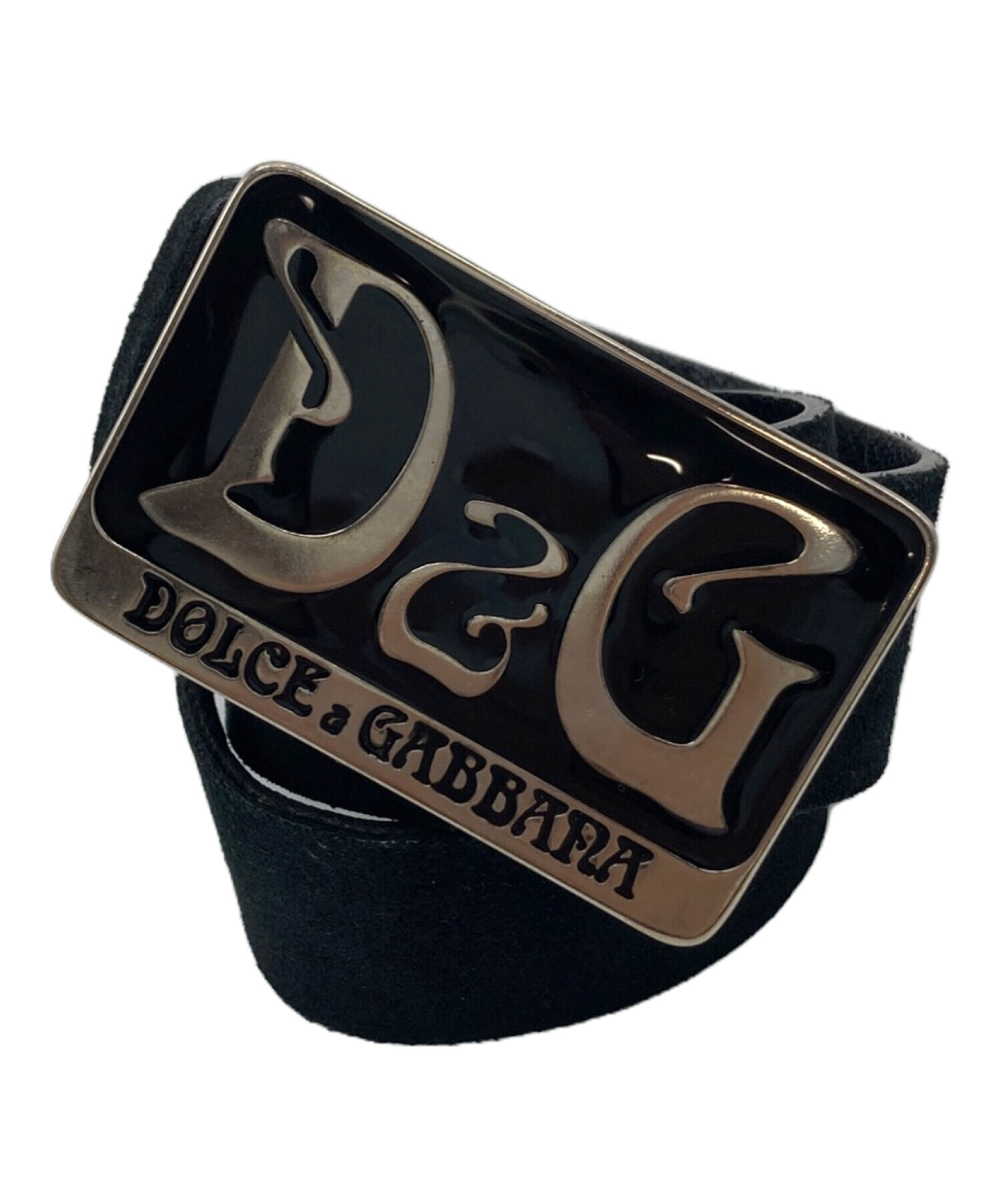 中古・古着通販】D&G (ディーアンドジー) スウェードベルト ブラック 