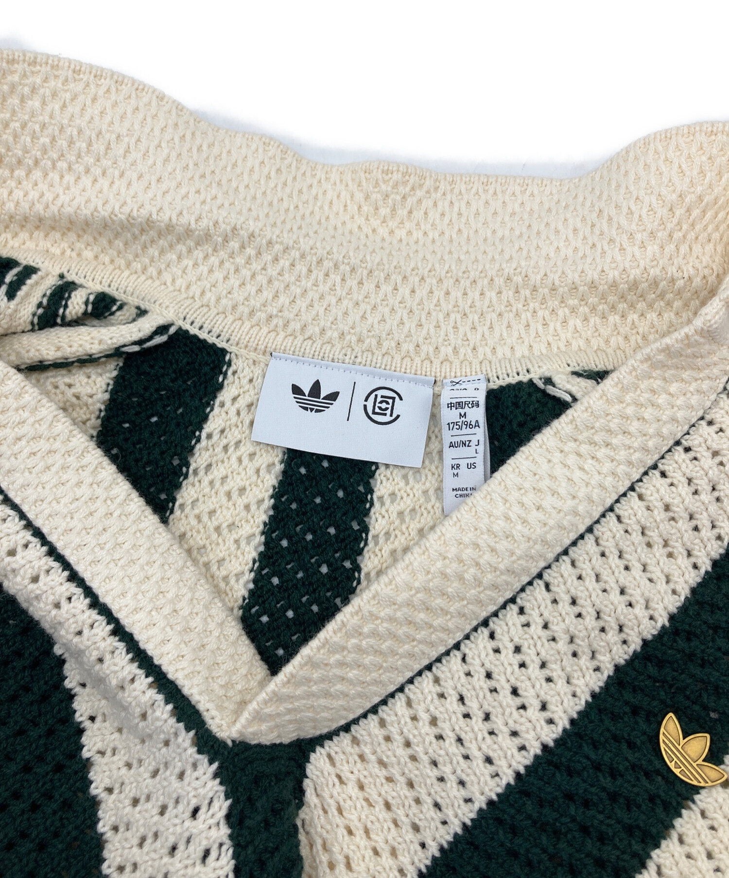  CLOT アディダス クロット ニット ポロシャツ L 中古・古着通販】adidas (アディダス) CLOT KNIT POLO クロット