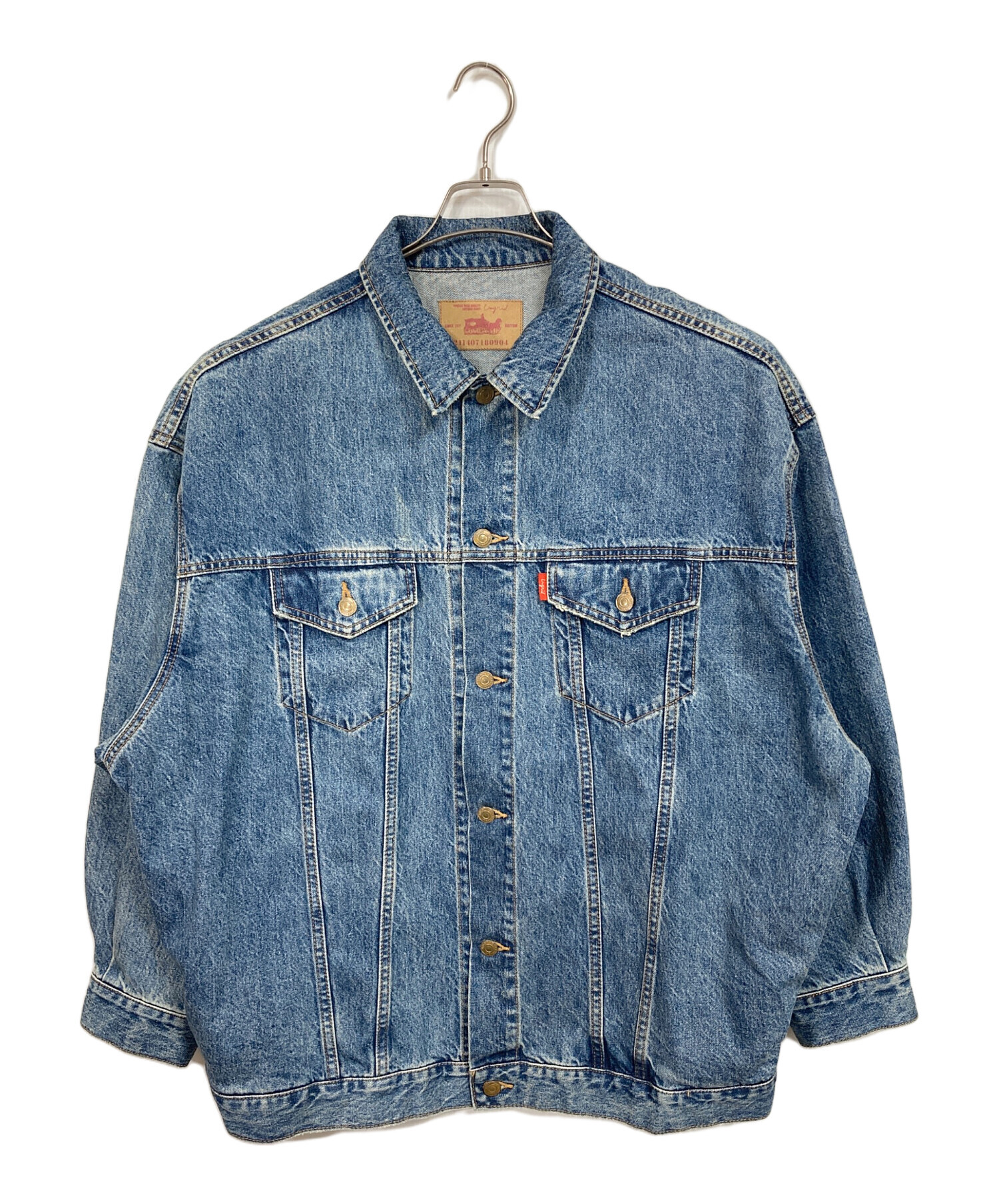 美品✨️　Ungrid ビッグシルエットデニムジャケット ヴィンテージデニム 中古・古着通販】UNGRID (アングリッド) ビッグシルエットデニム
